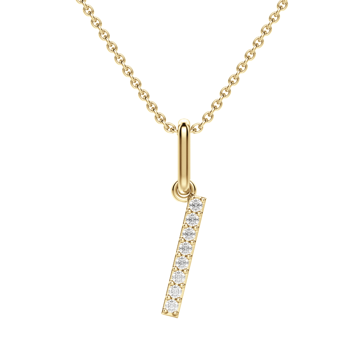 "I" Initial Pendant
