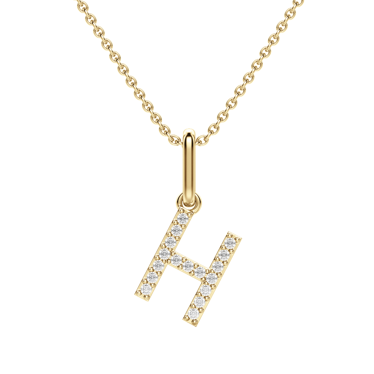 "H" Initial Pendant