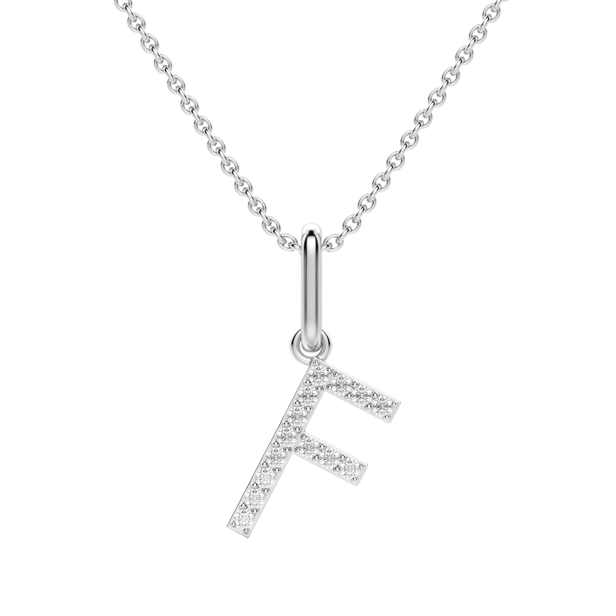"F" Initial Pendant