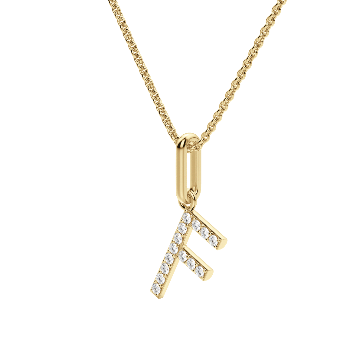 "F" Initial Pendant