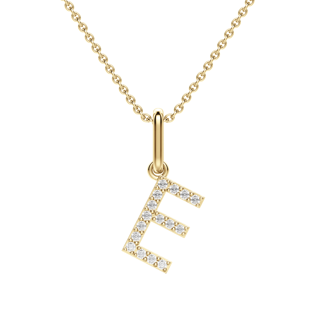 "E" Initial Pendant