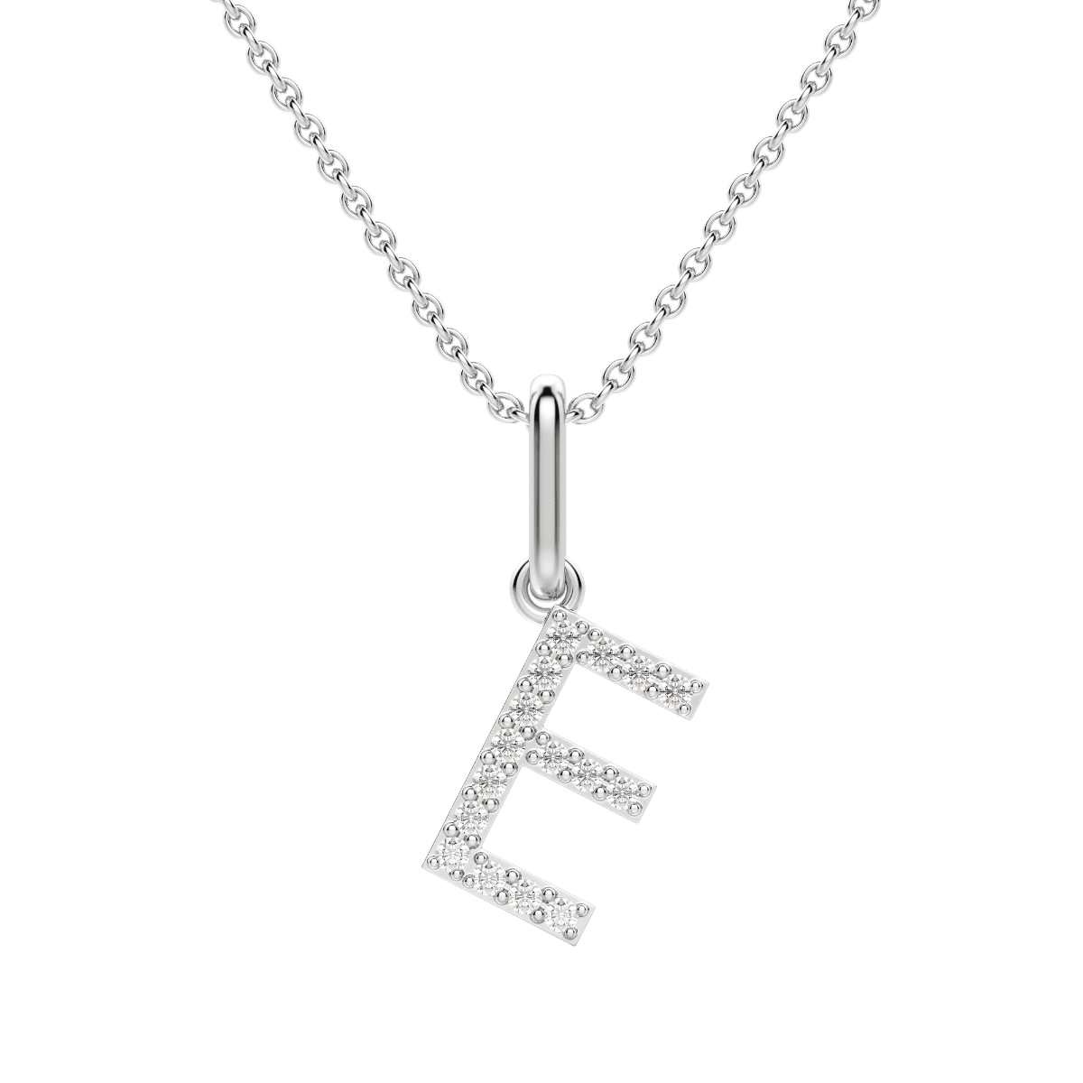 "E" Initial Pendant