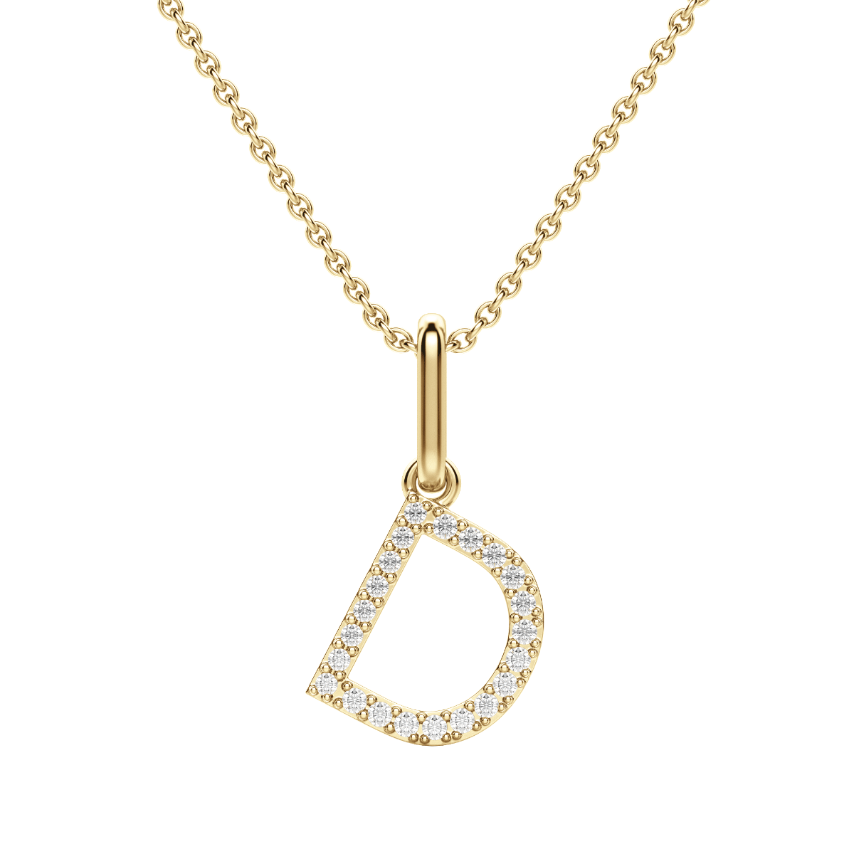 "D" Initial Pendant