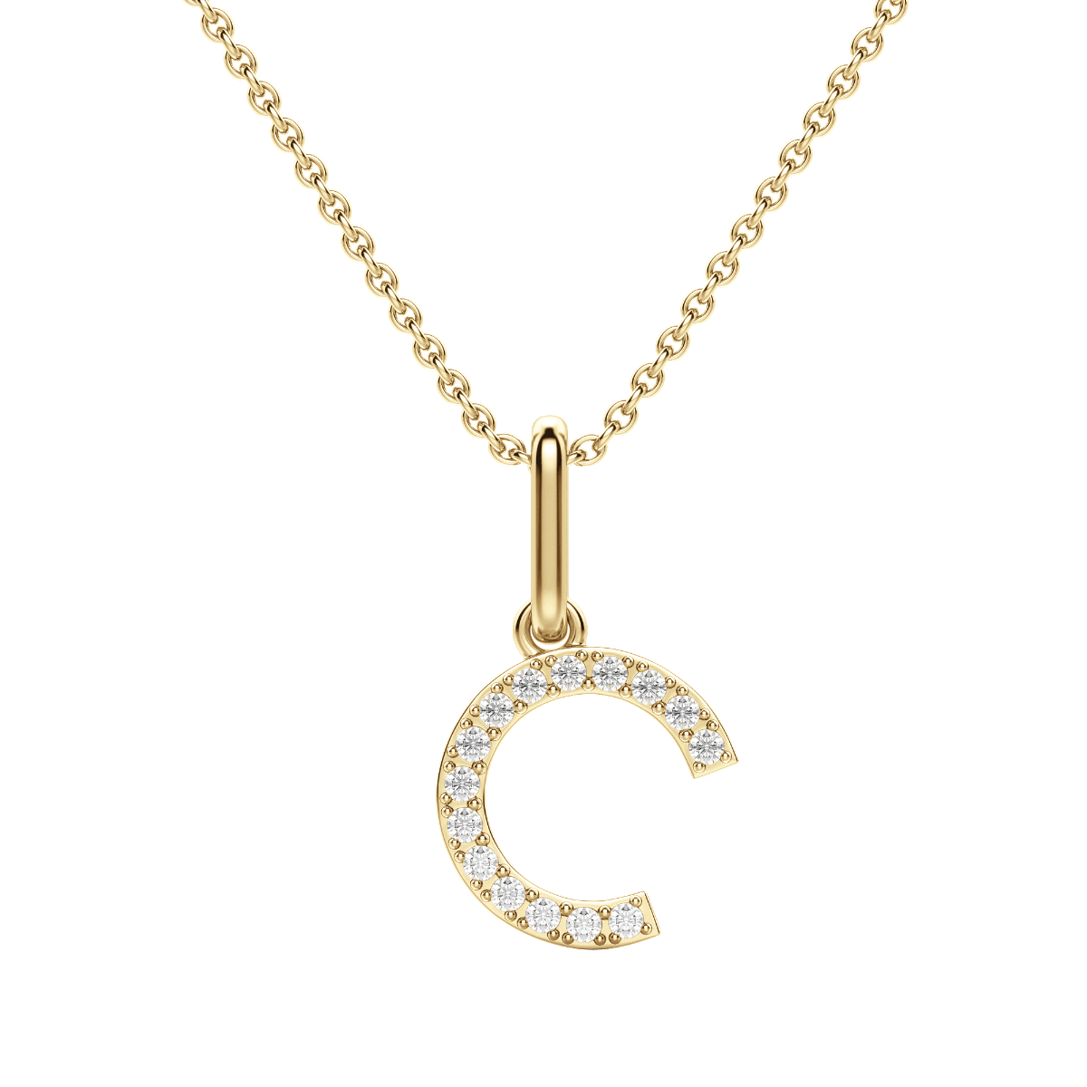 "C" Initial Pendant