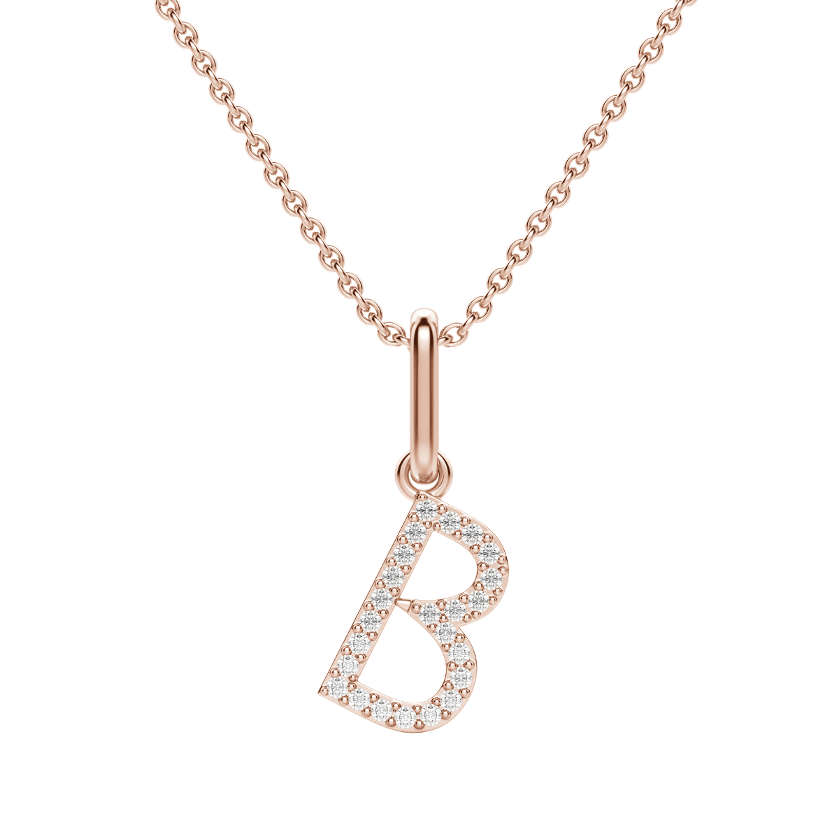 "B" Initial Pendant