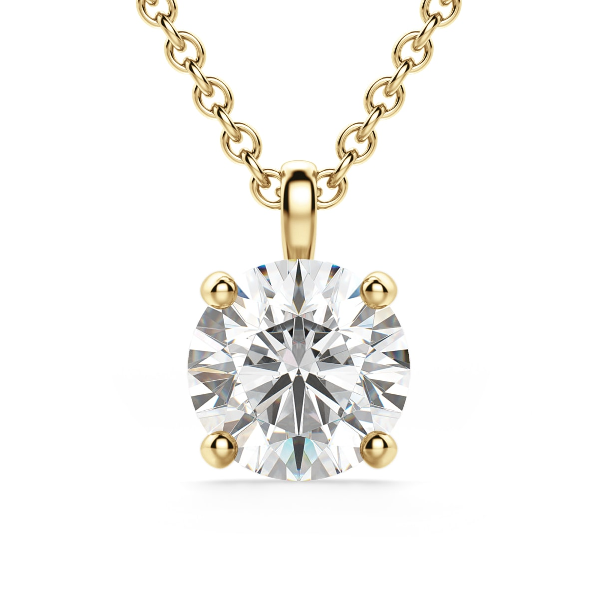 Single Bail Round Cut Pendant