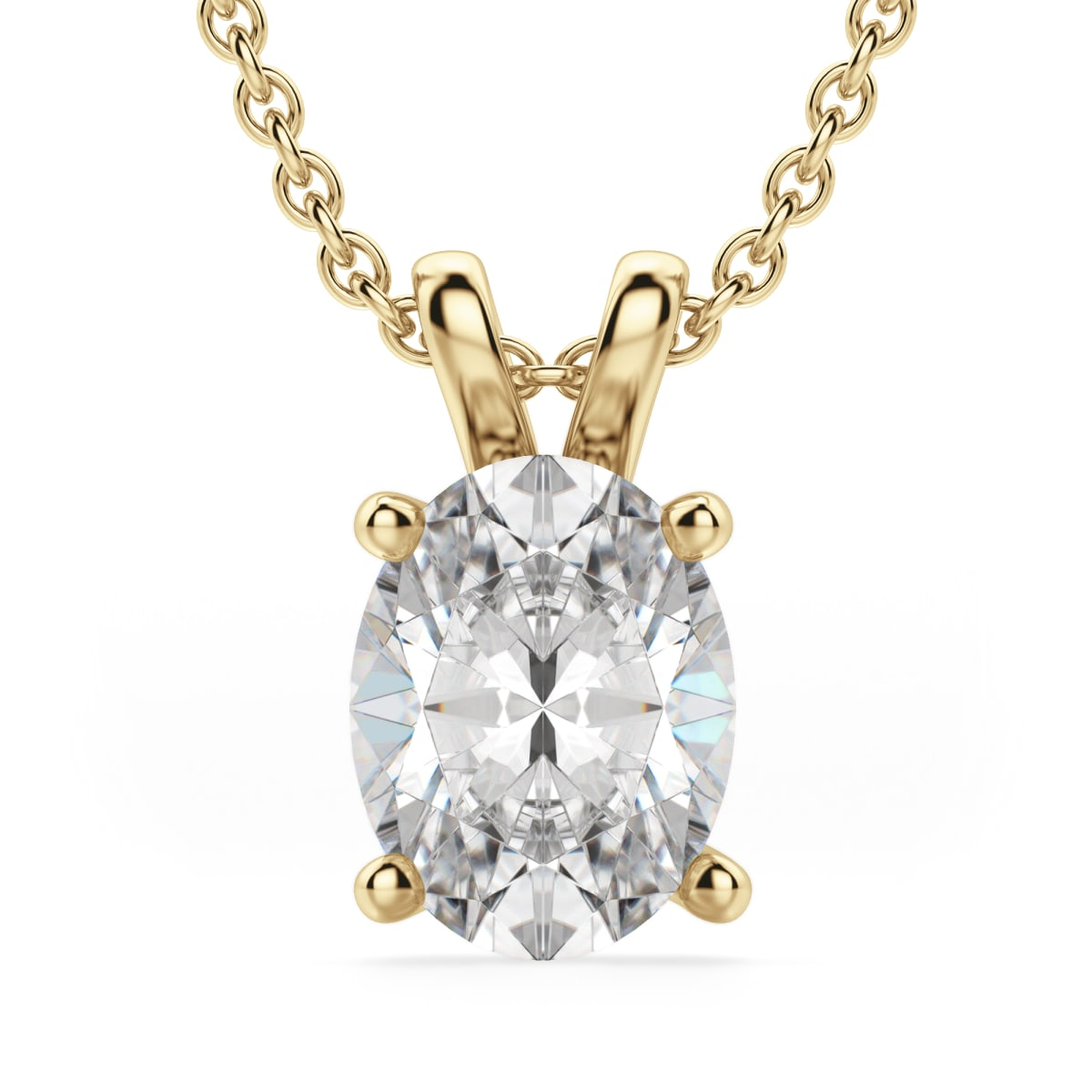 Basket Set Oval Cut Pendant