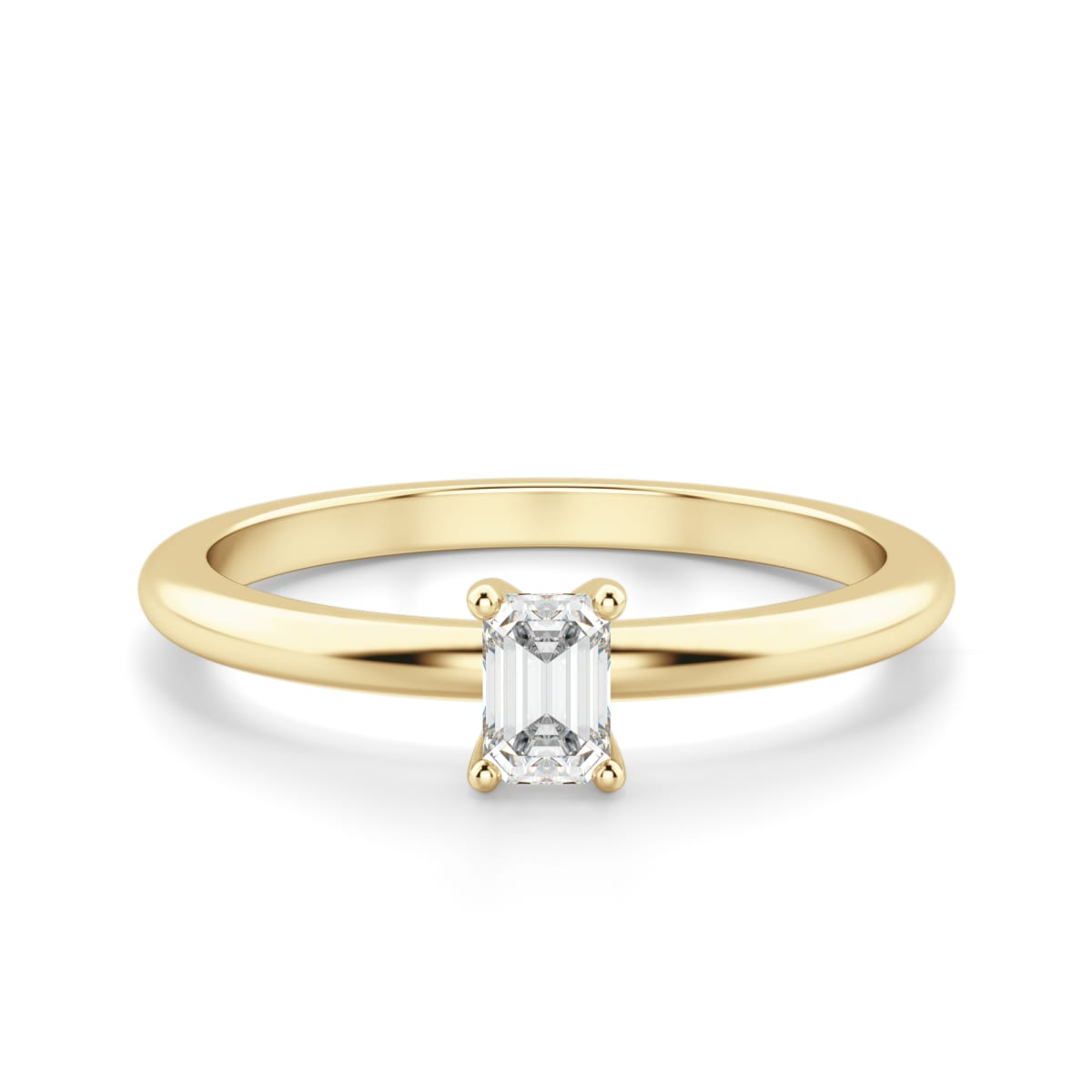 Emerald Cut Petite Ring