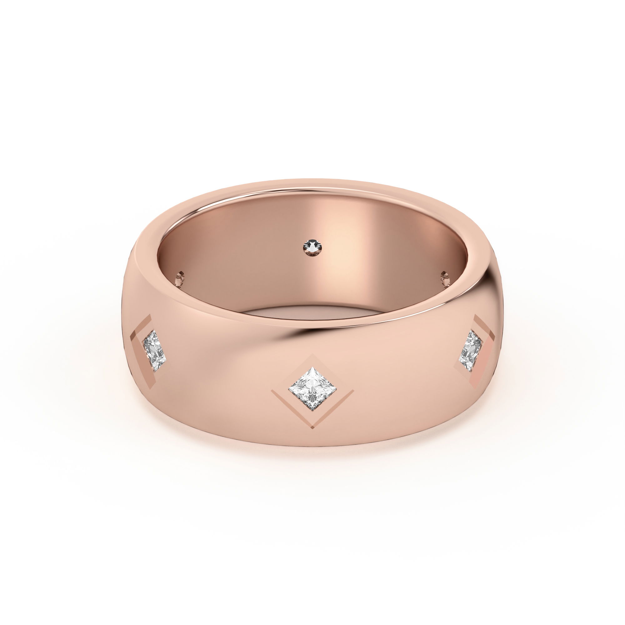 Diamond Set Wedding Band