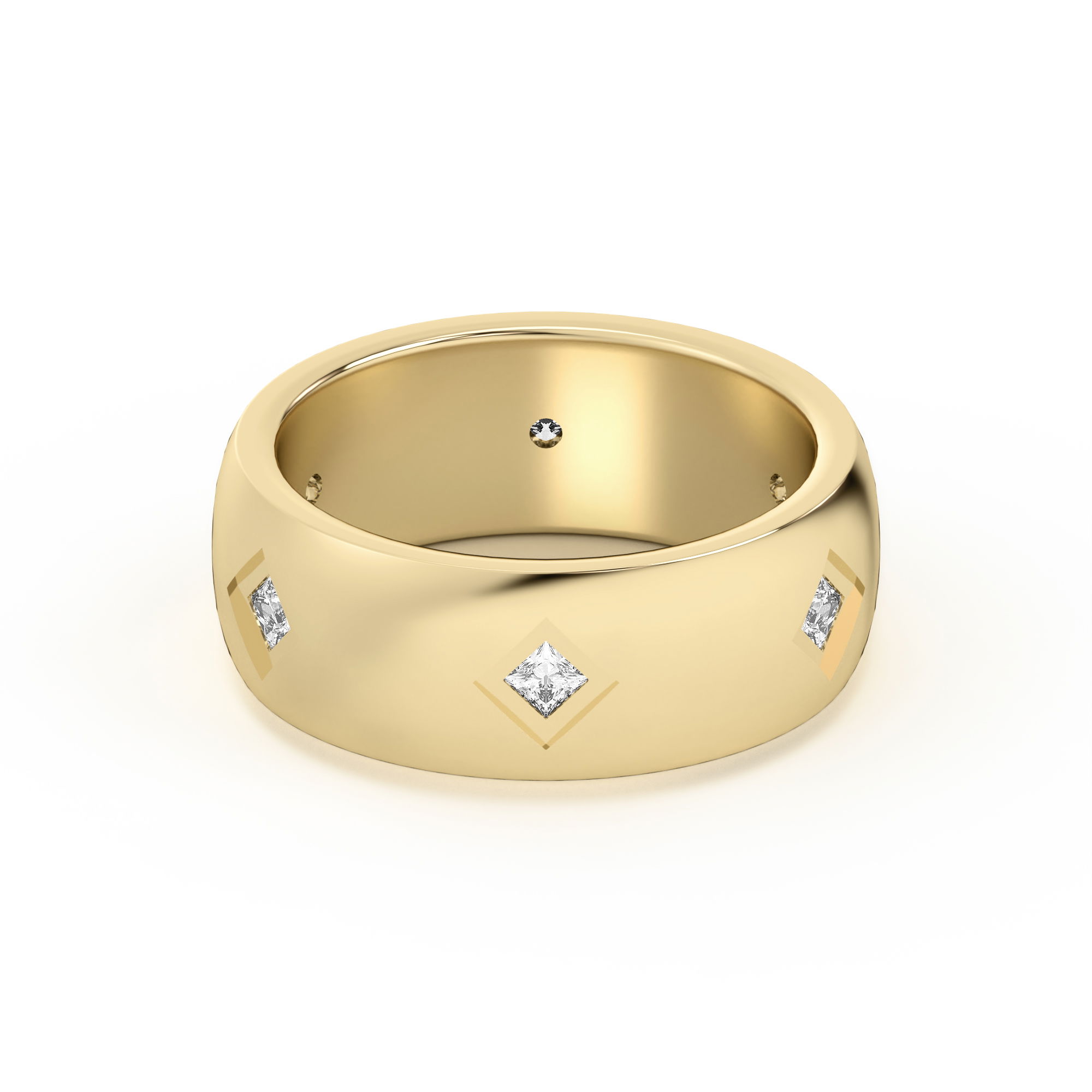 Diamond Set Wedding Band