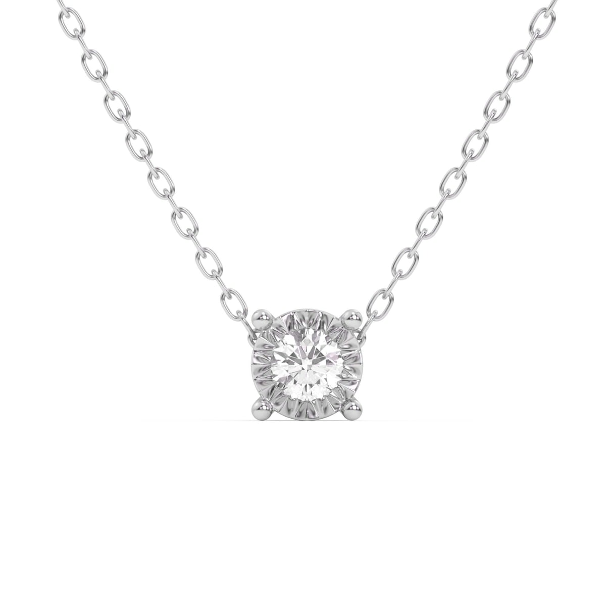 Miracle Plate Solitaire Necklace