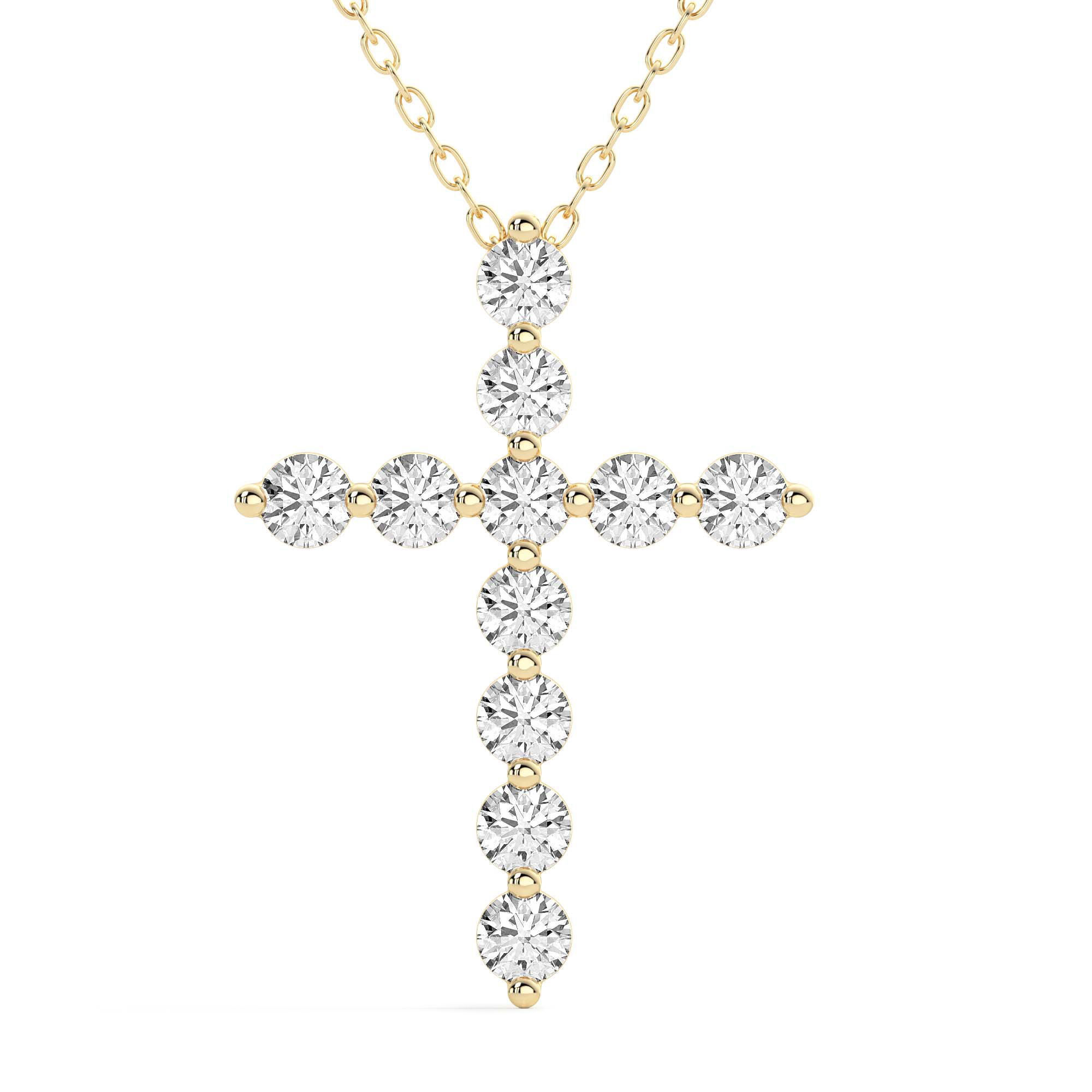 Round Cross Pendant