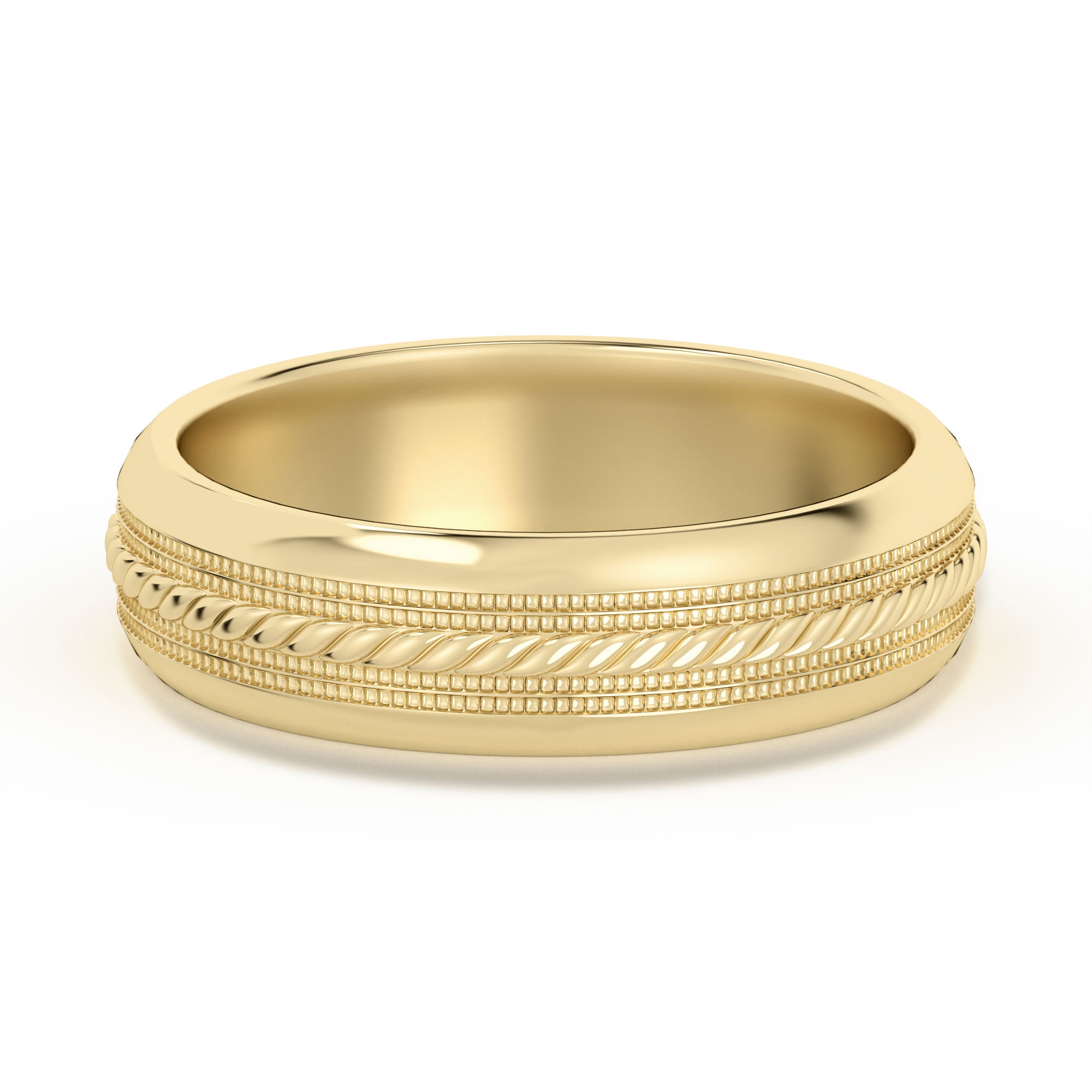 Single Rope Wedding Band 5.00 MM