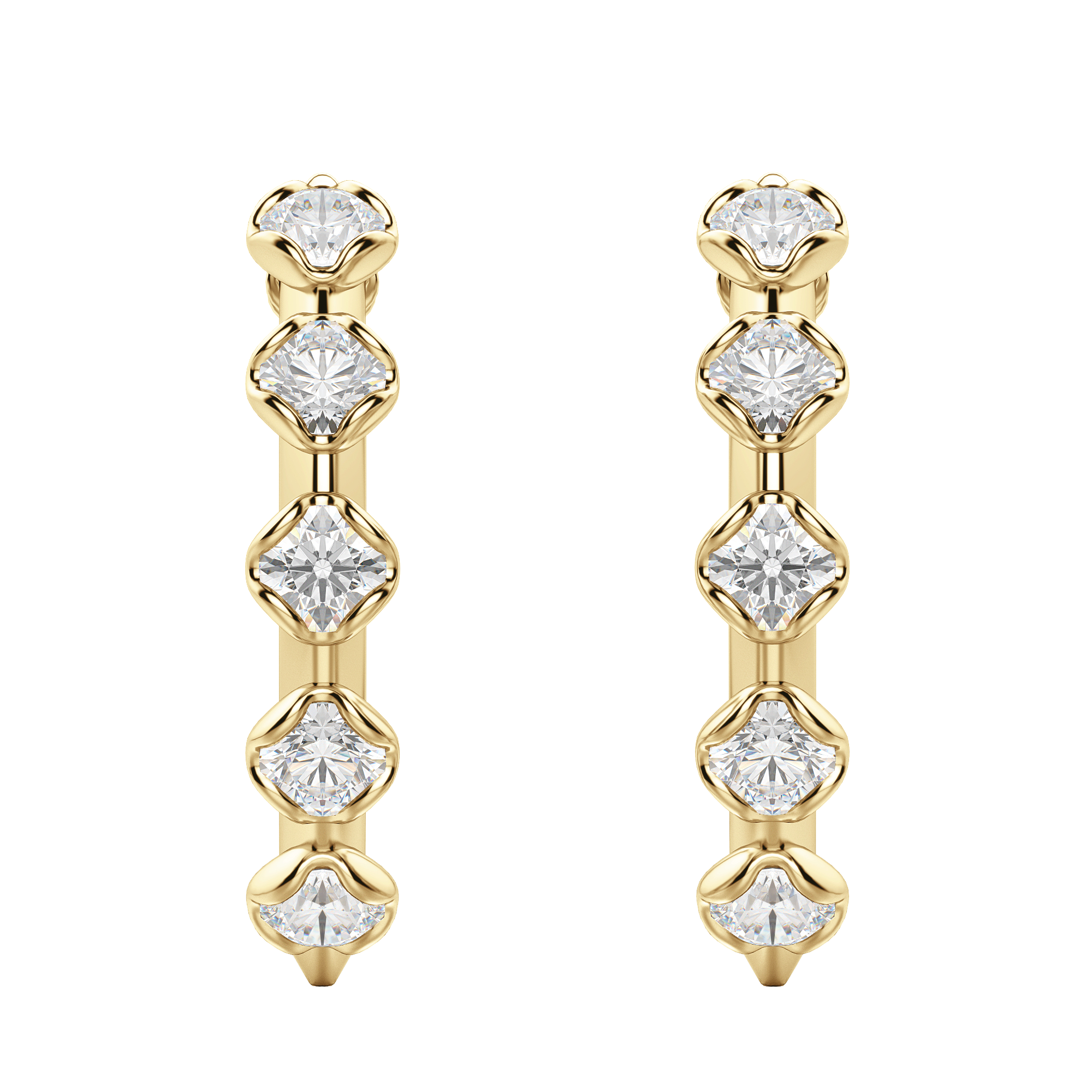 Bamboo Hoops Earrings