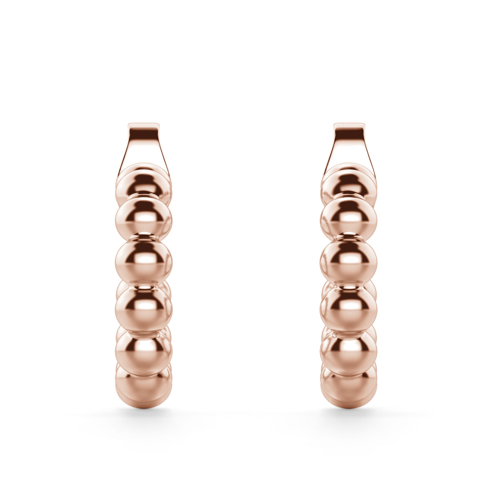 Bead Huggie Hoop Earrings