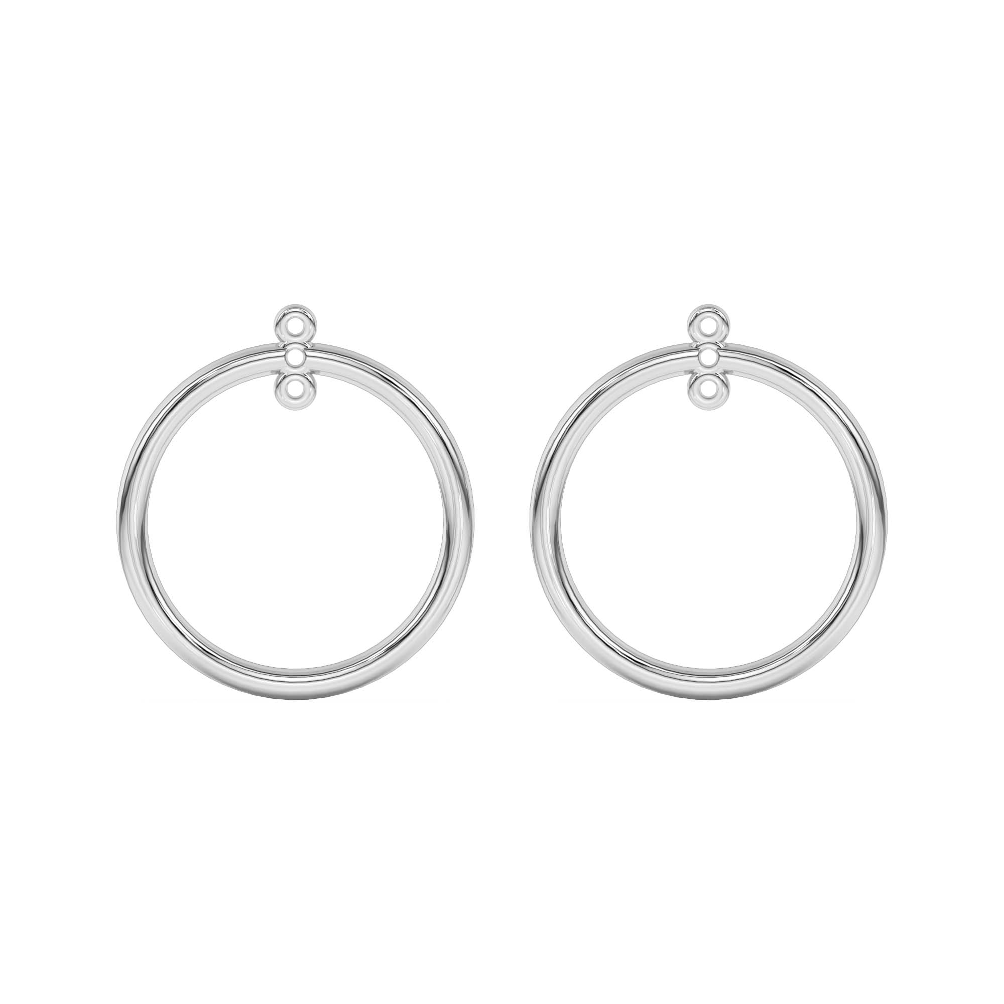 Simple Statement Hoop Stud Enhancers
