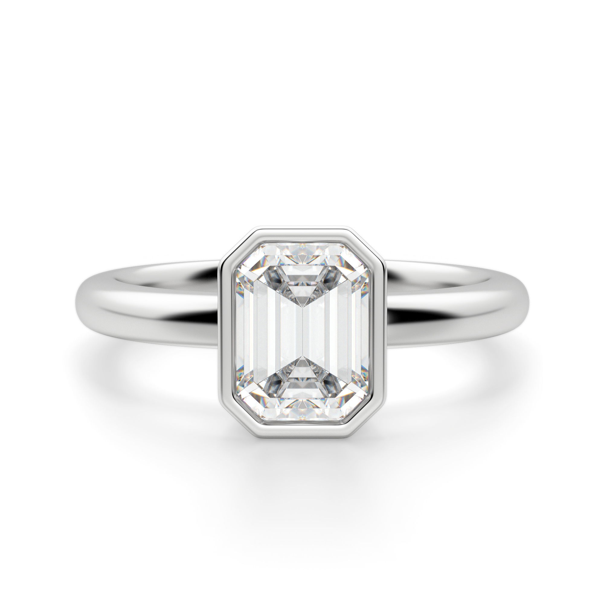Marseille Emerald Cut Engagement Ring