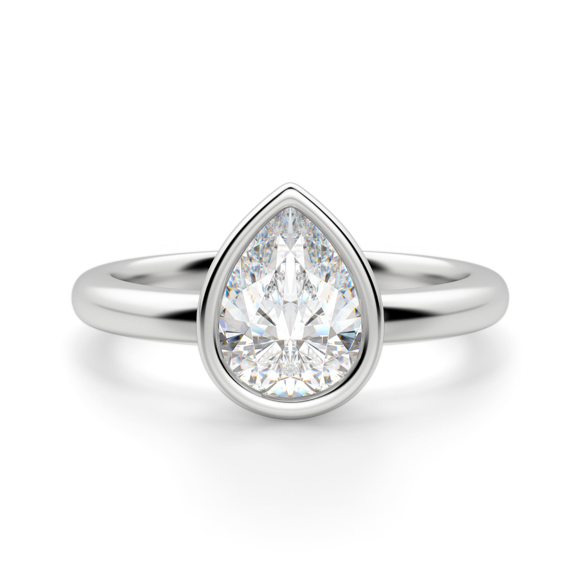 Marseille Pear Cut Engagement Ring