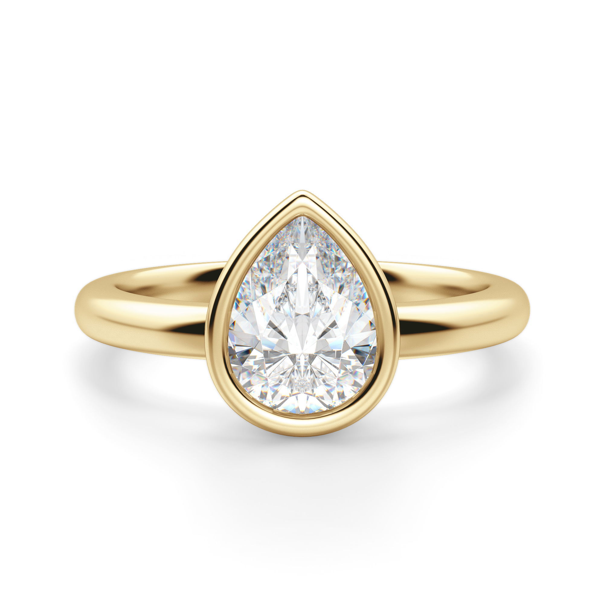 Marseille Pear Cut Engagement Ring