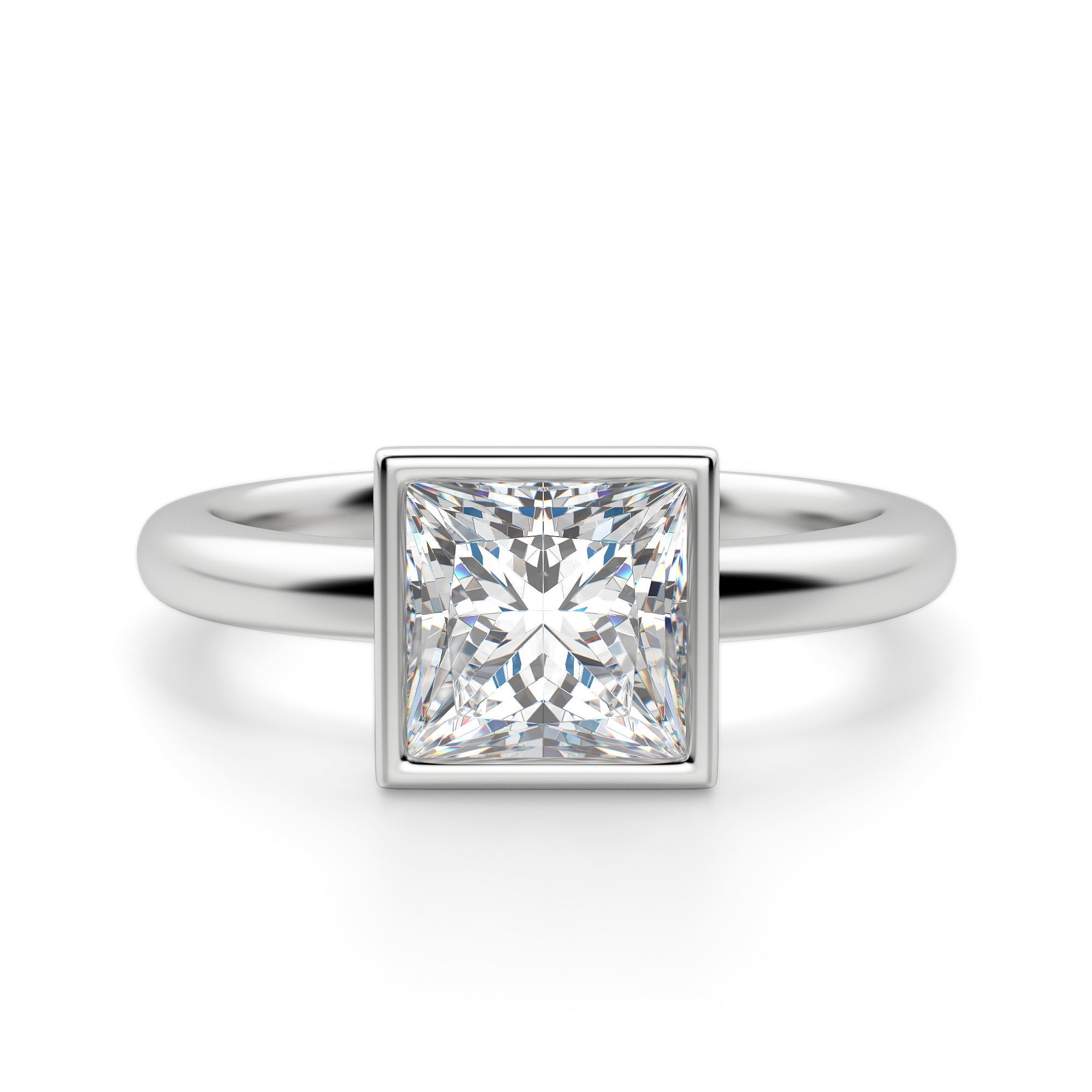 Marseille Princess Cut Engagement Ring