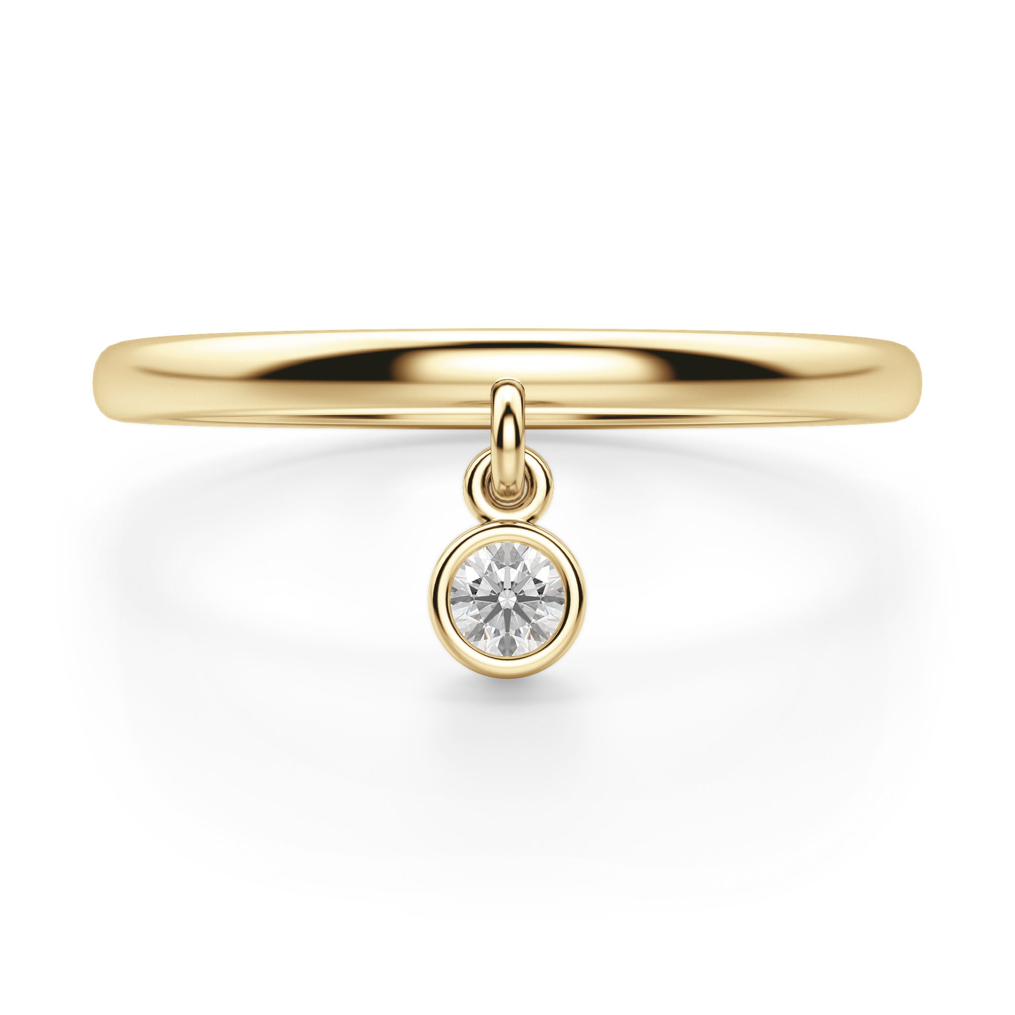 Solitaire Dangle Stackable Ring