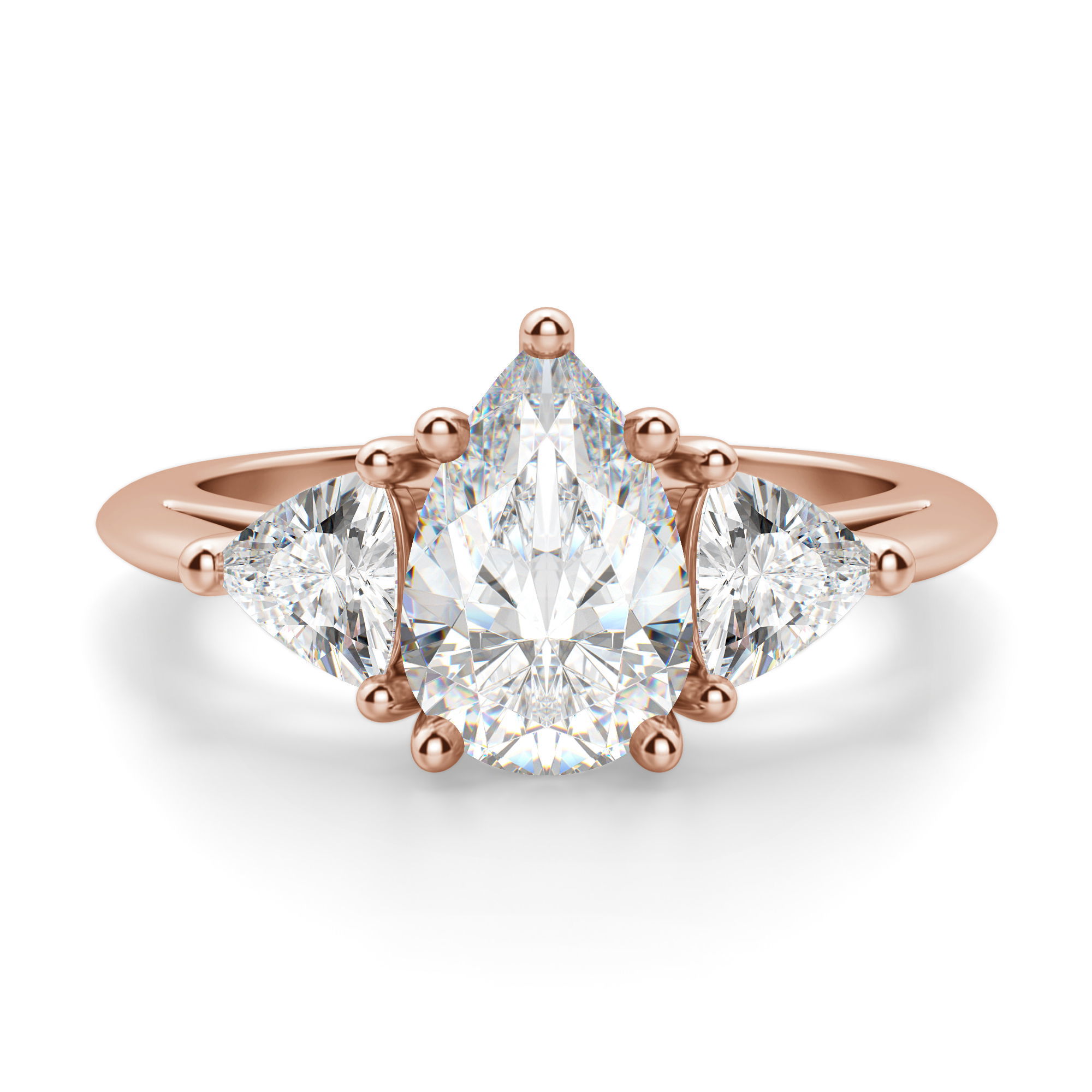 Timeless Pear Cut 1.00 ct Center Engagement Ring