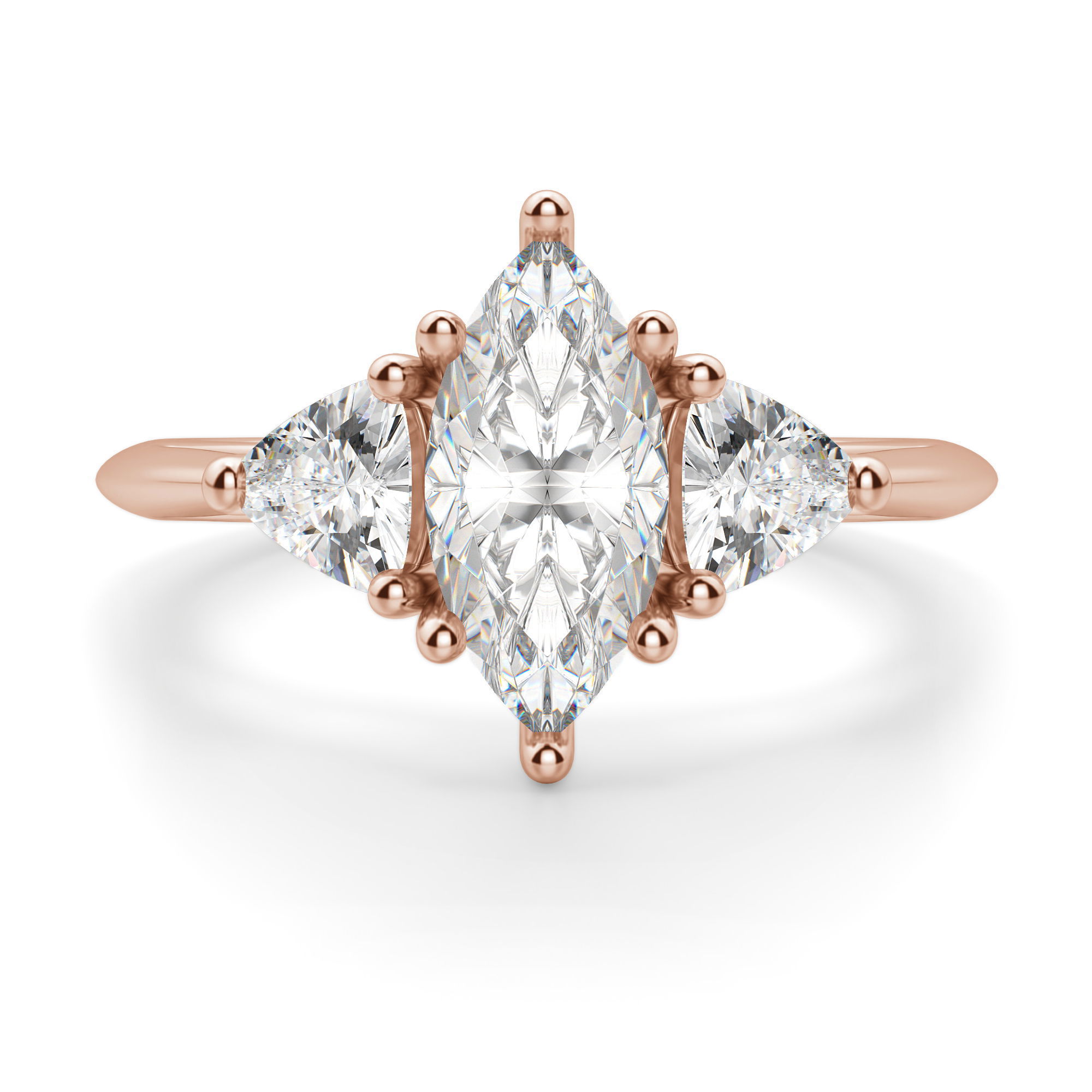 Timeless Marquise Cut 1.00 ct Center Engagement Ring