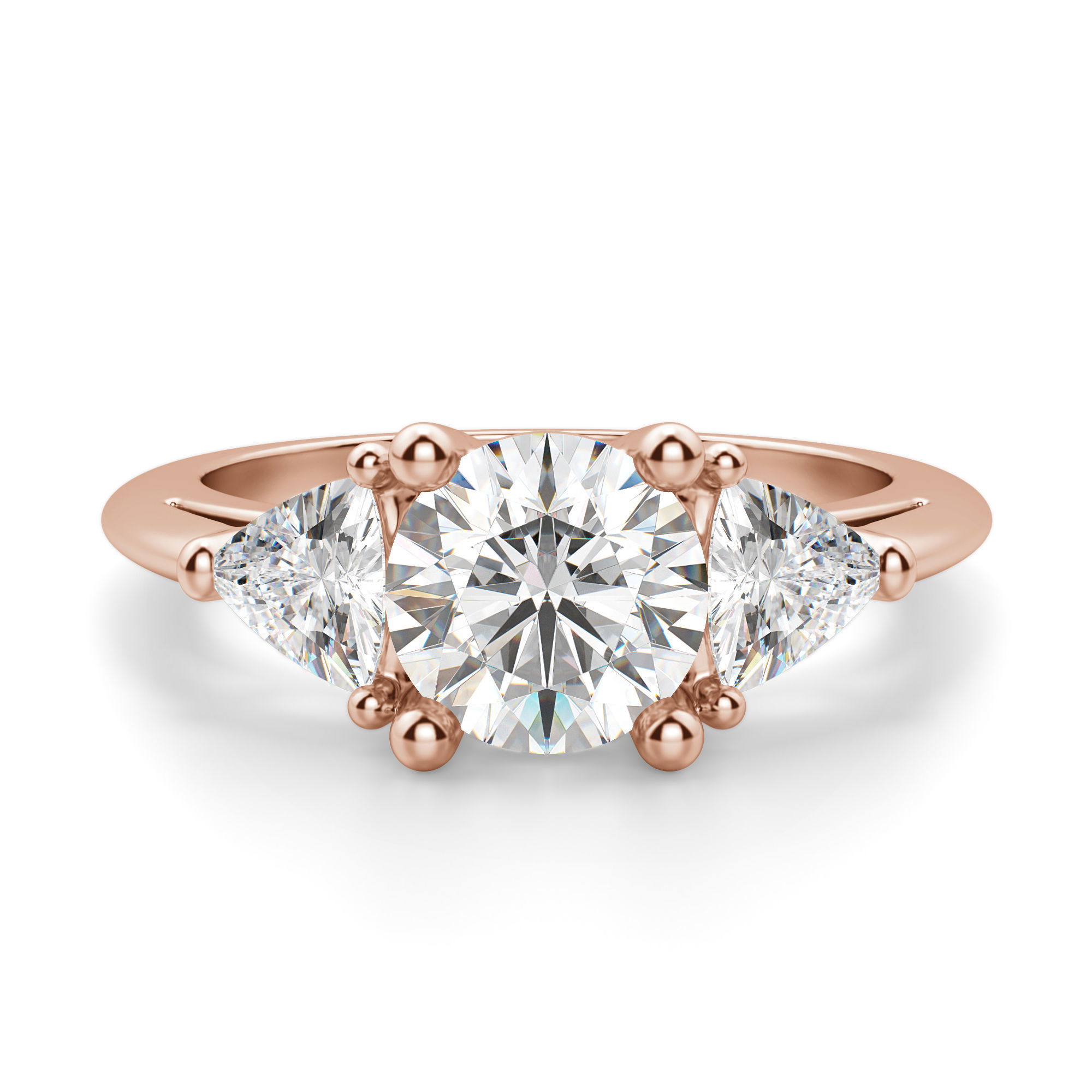 Timeless Round Cut 1.00 ct Center Engagement Ring