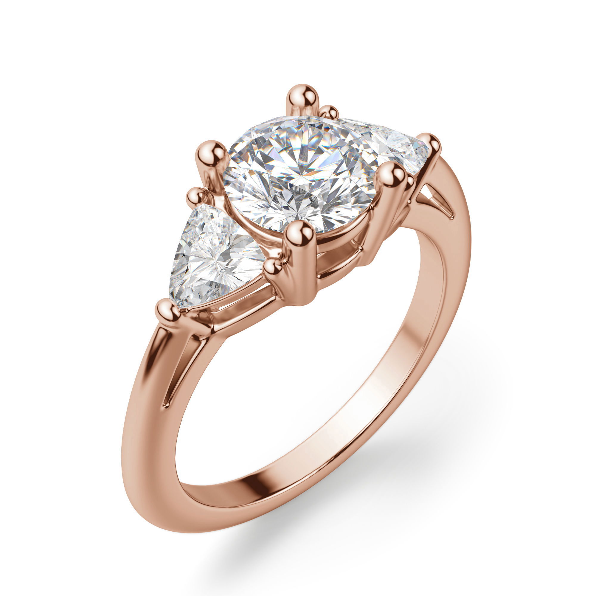Timeless Round Cut 1.00 ct Center Engagement Ring