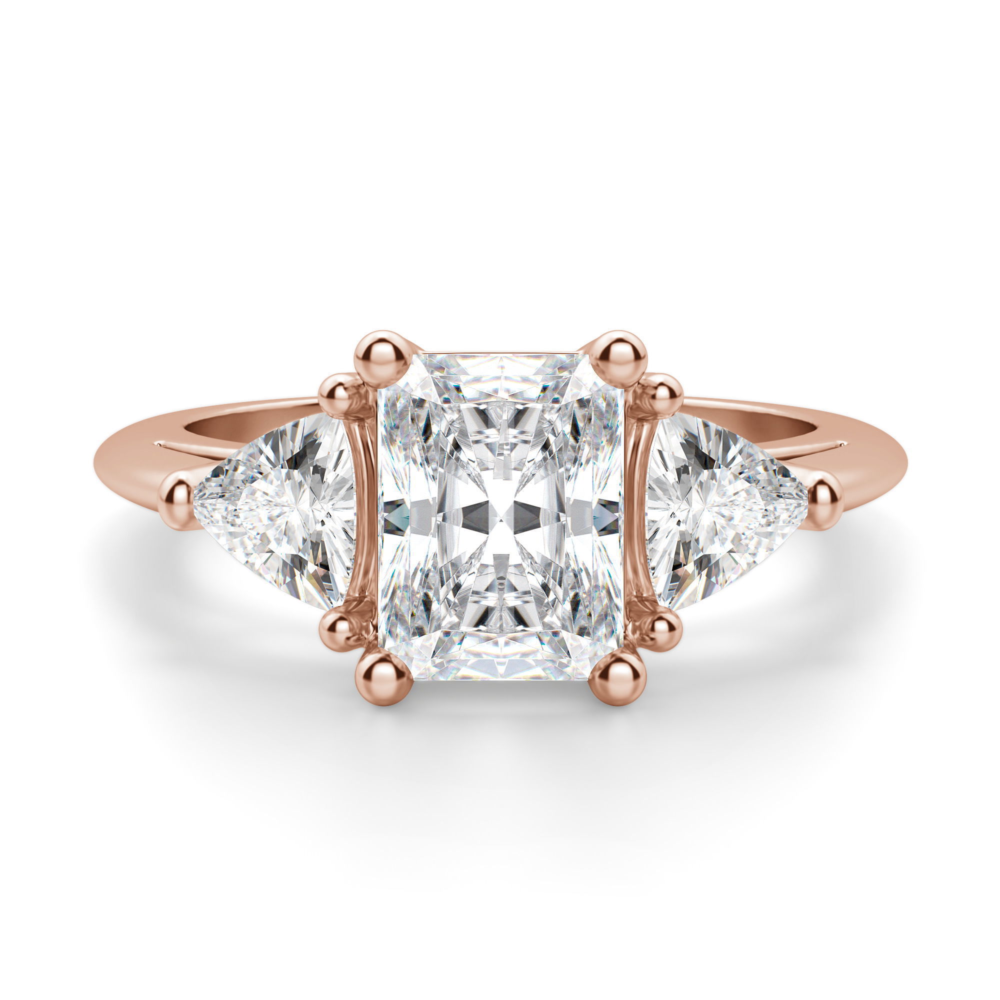Timeless Radiant Cut 1.00 ct Center Engagement Ring