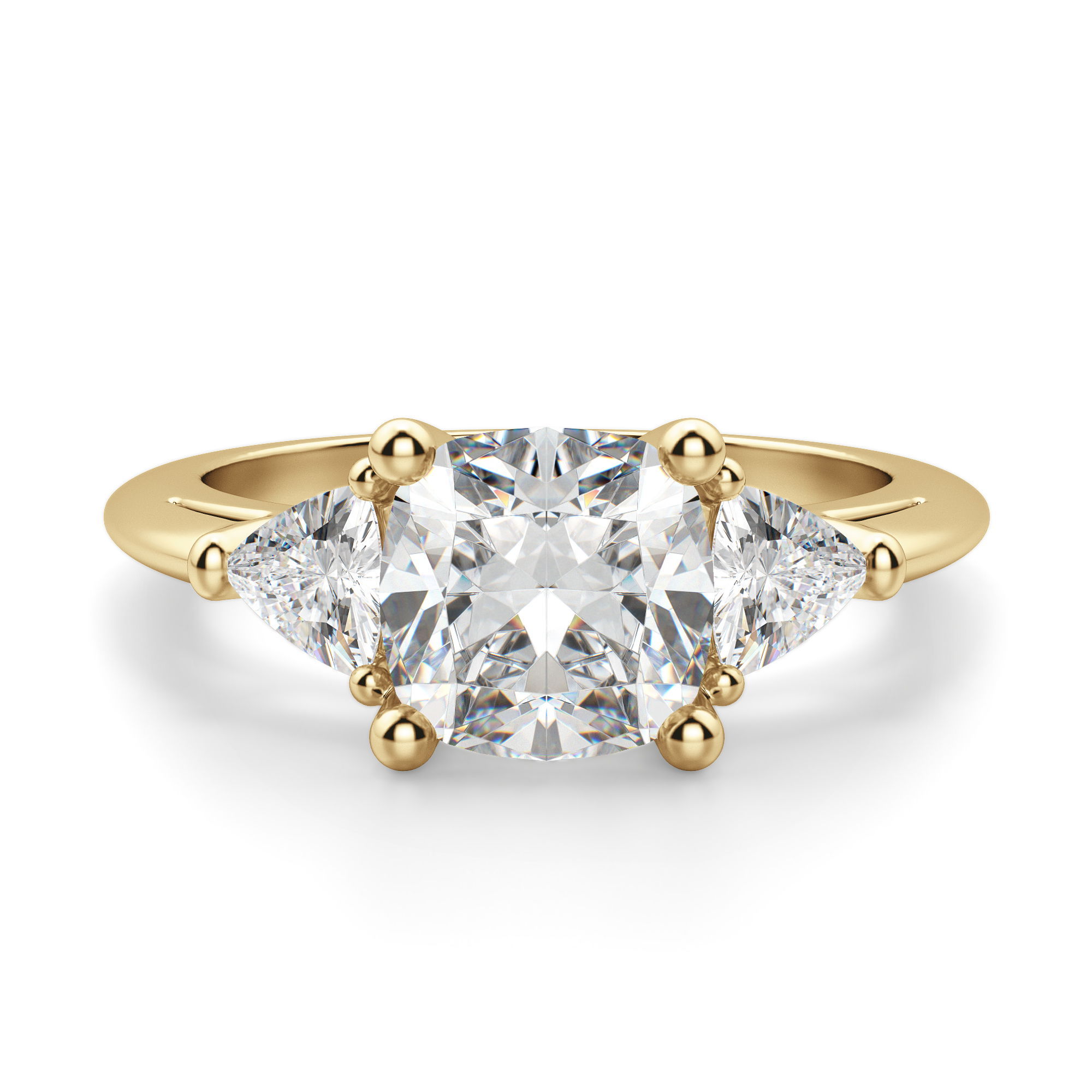 Timeless Cushion Cut 1.00 ct Center Engagement Ring