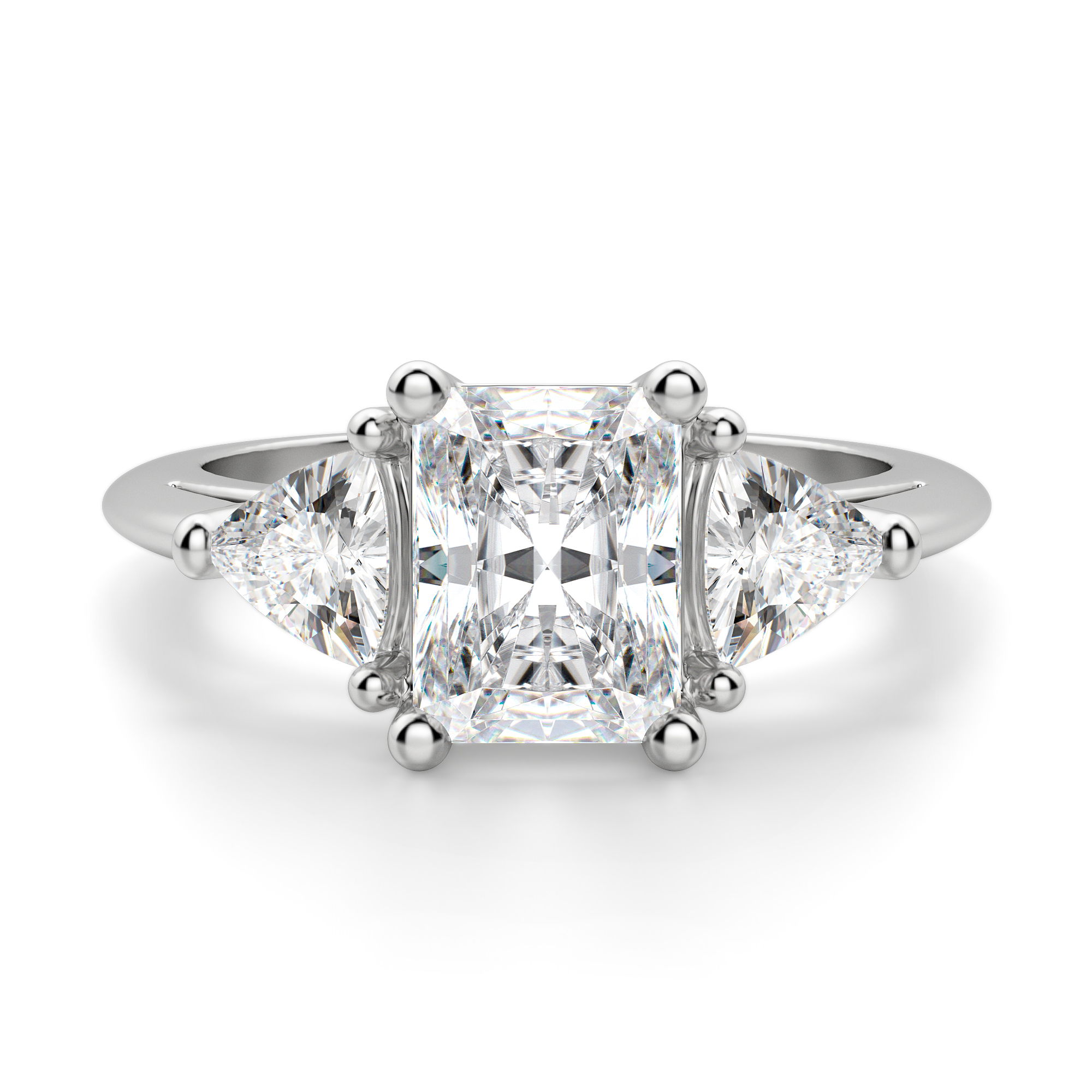 Timeless Radiant Cut 1.00 ct Center Engagement Ring