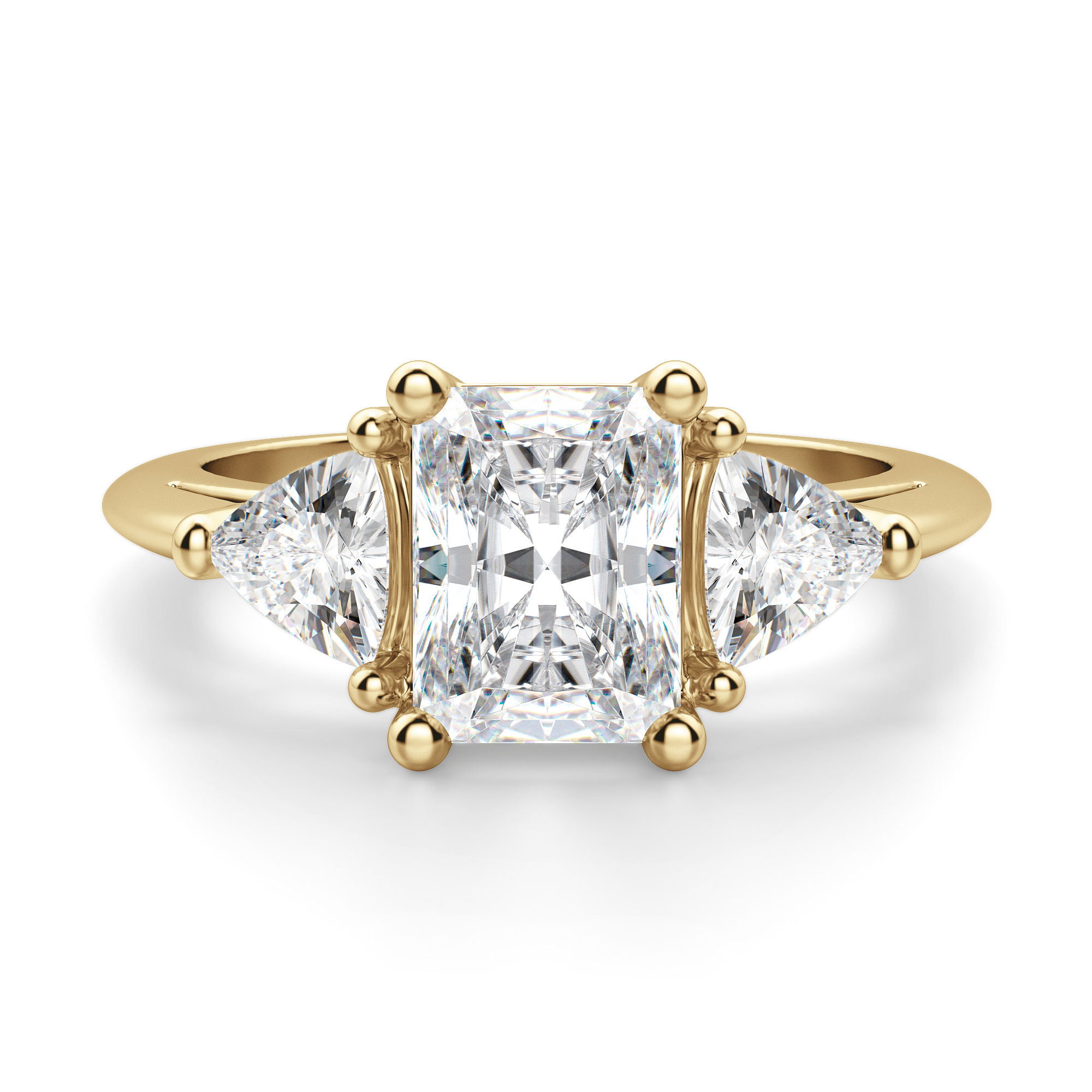 Timeless Radiant Cut 1.00 ct Center Engagement Ring
