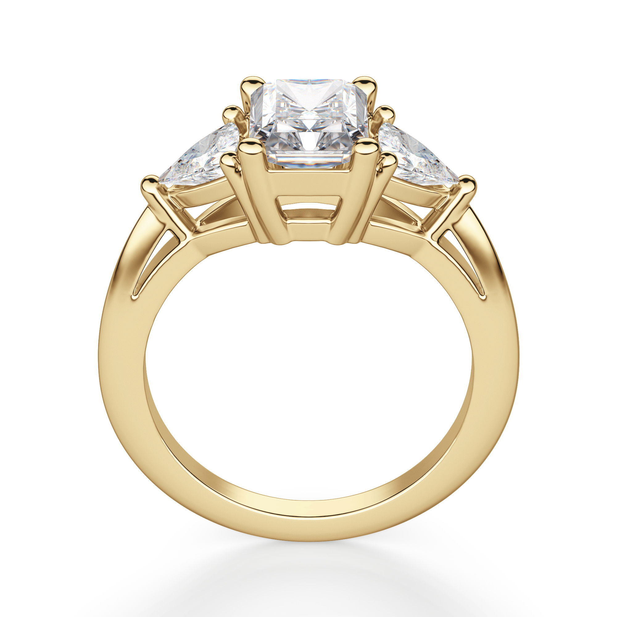 Timeless Radiant Cut 1.00 ct Center Engagement Ring Moissanite