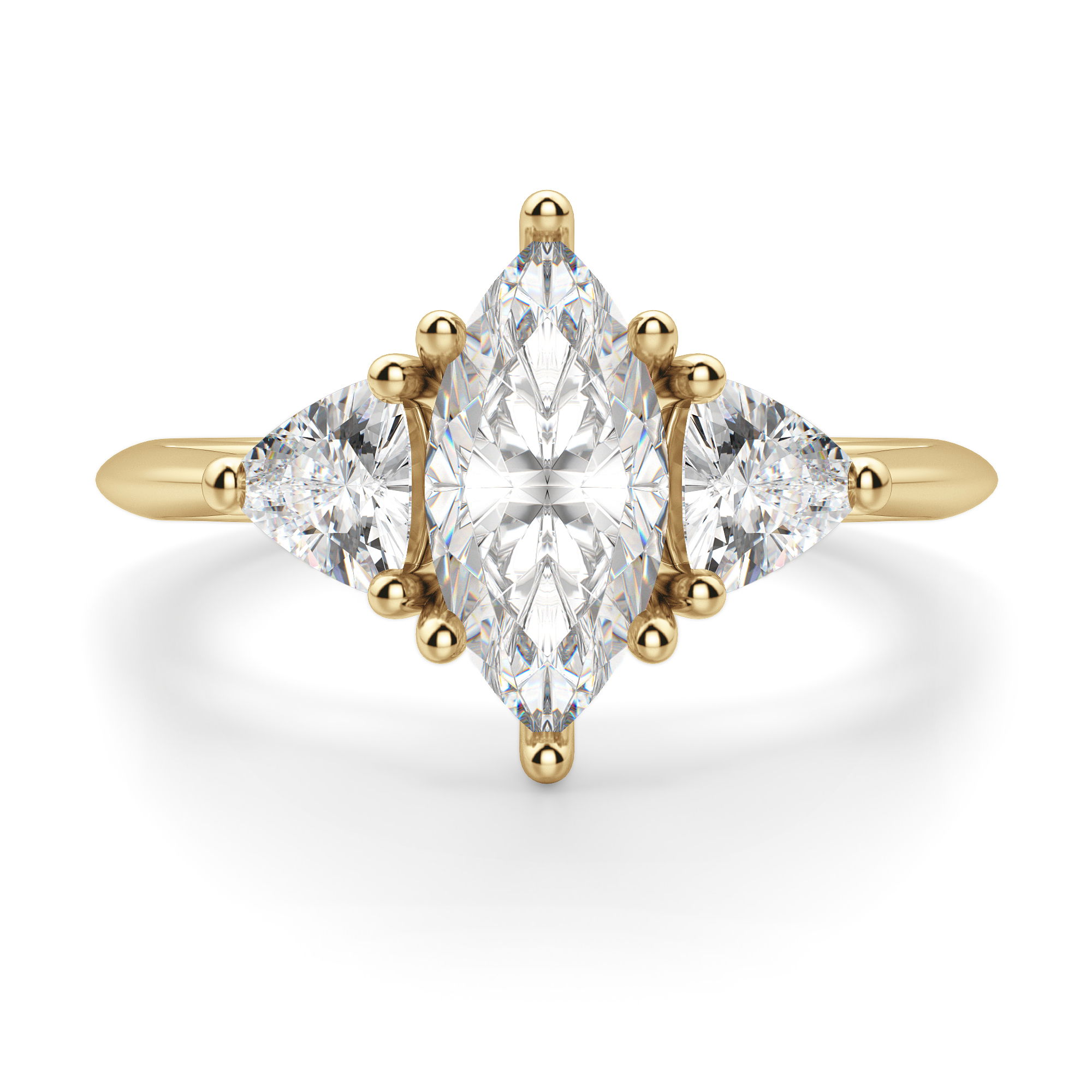 Timeless Marquise Cut 1.00 ct Center Engagement Ring