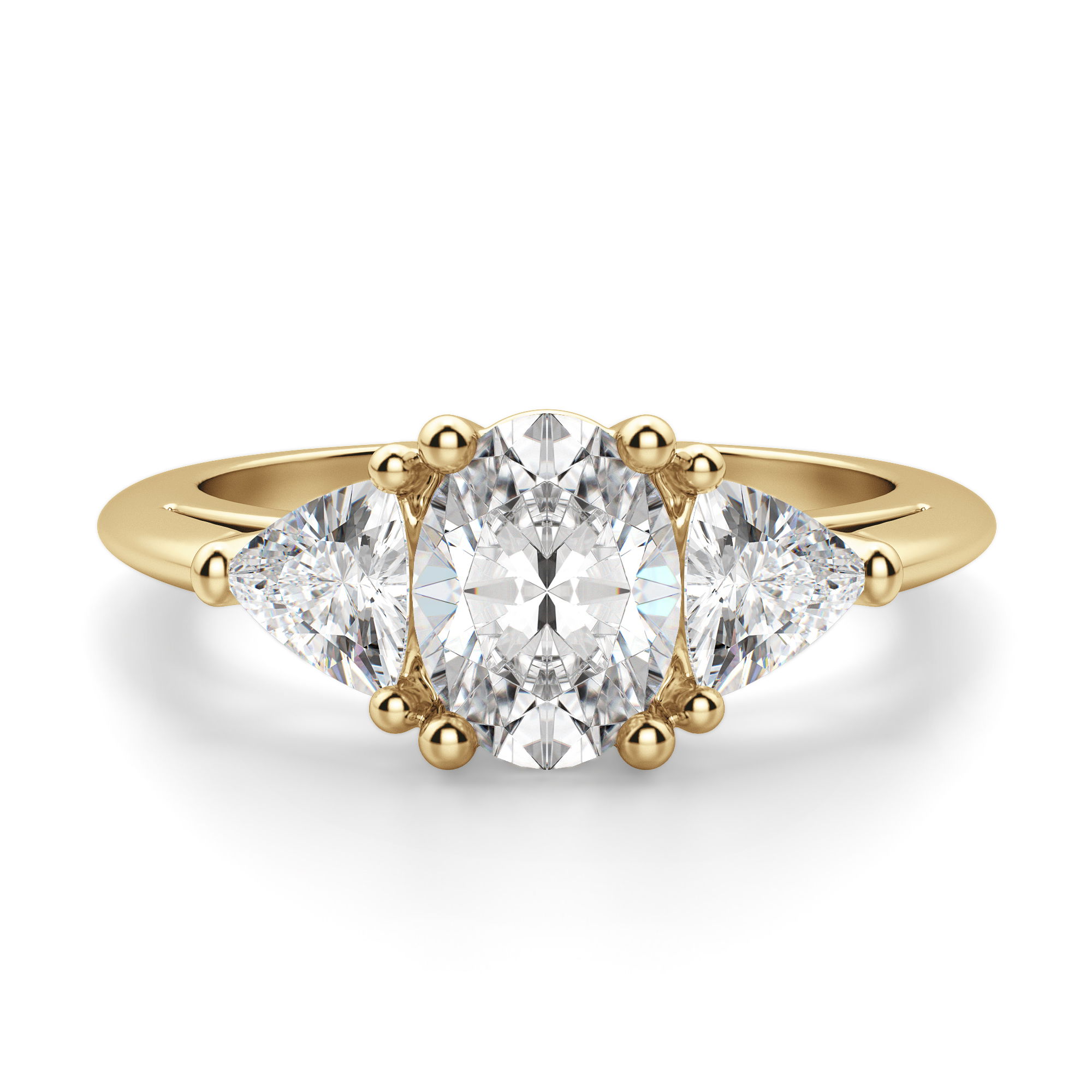 Timeless Oval Cut 1.00 ct Center Engagement Ring