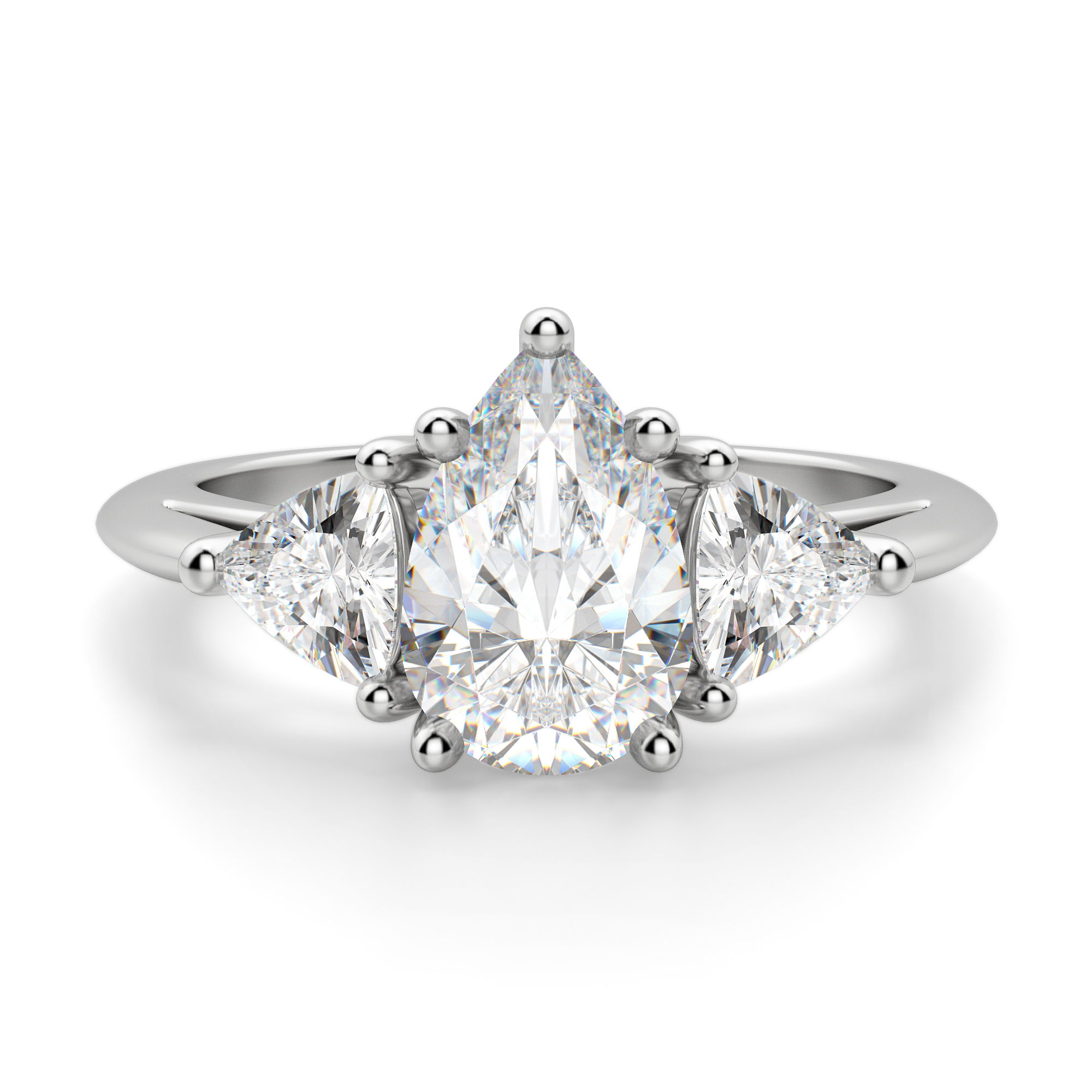 Timeless Pear Cut 1.00 ct Center Engagement Ring