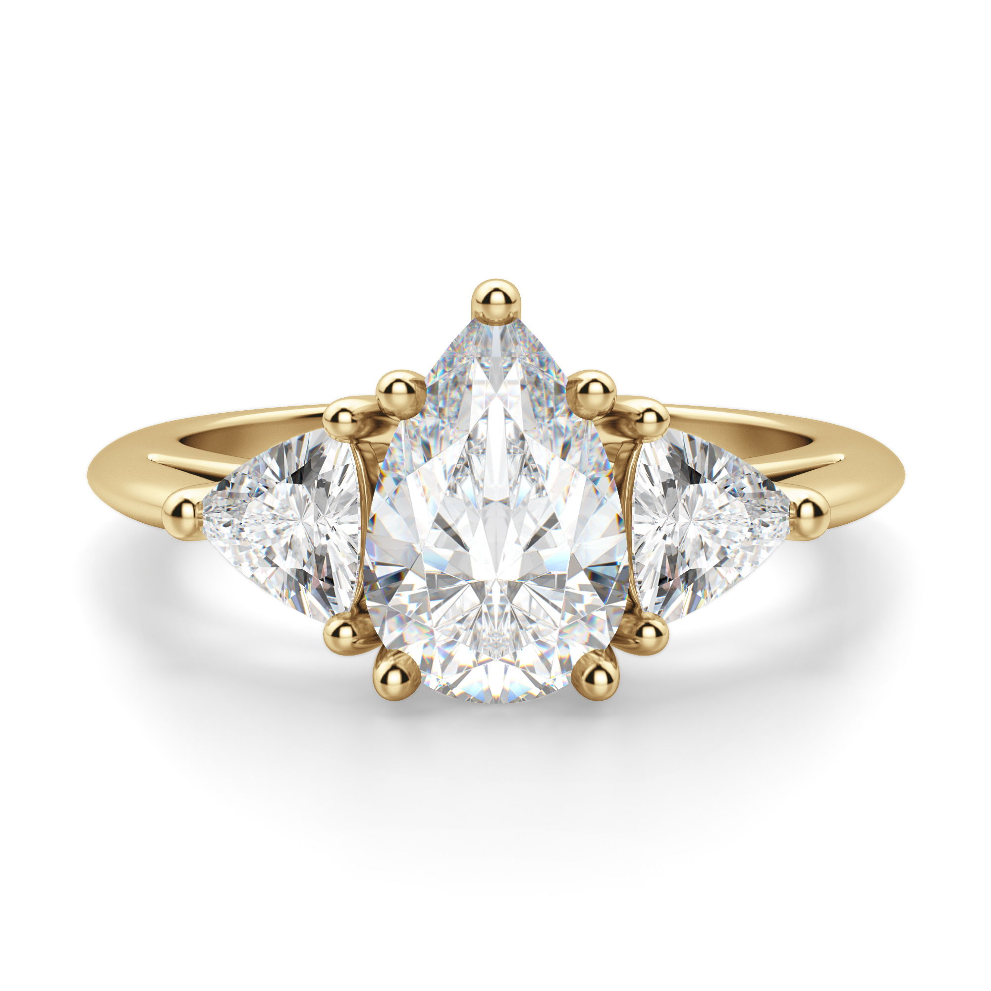 Timeless Pear Cut 1.00 ct Center Engagement Ring