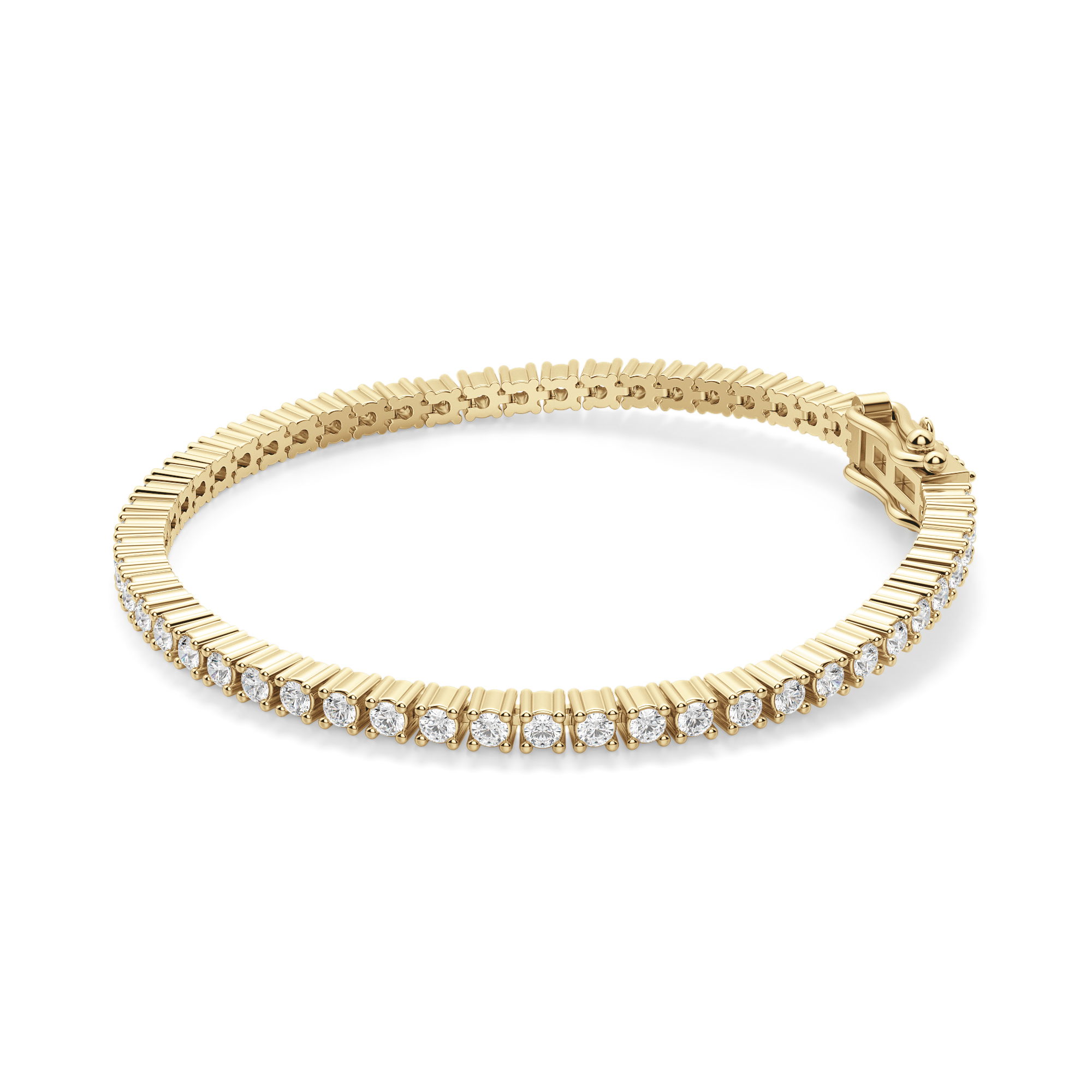 Round Cut Tennis Bracelet