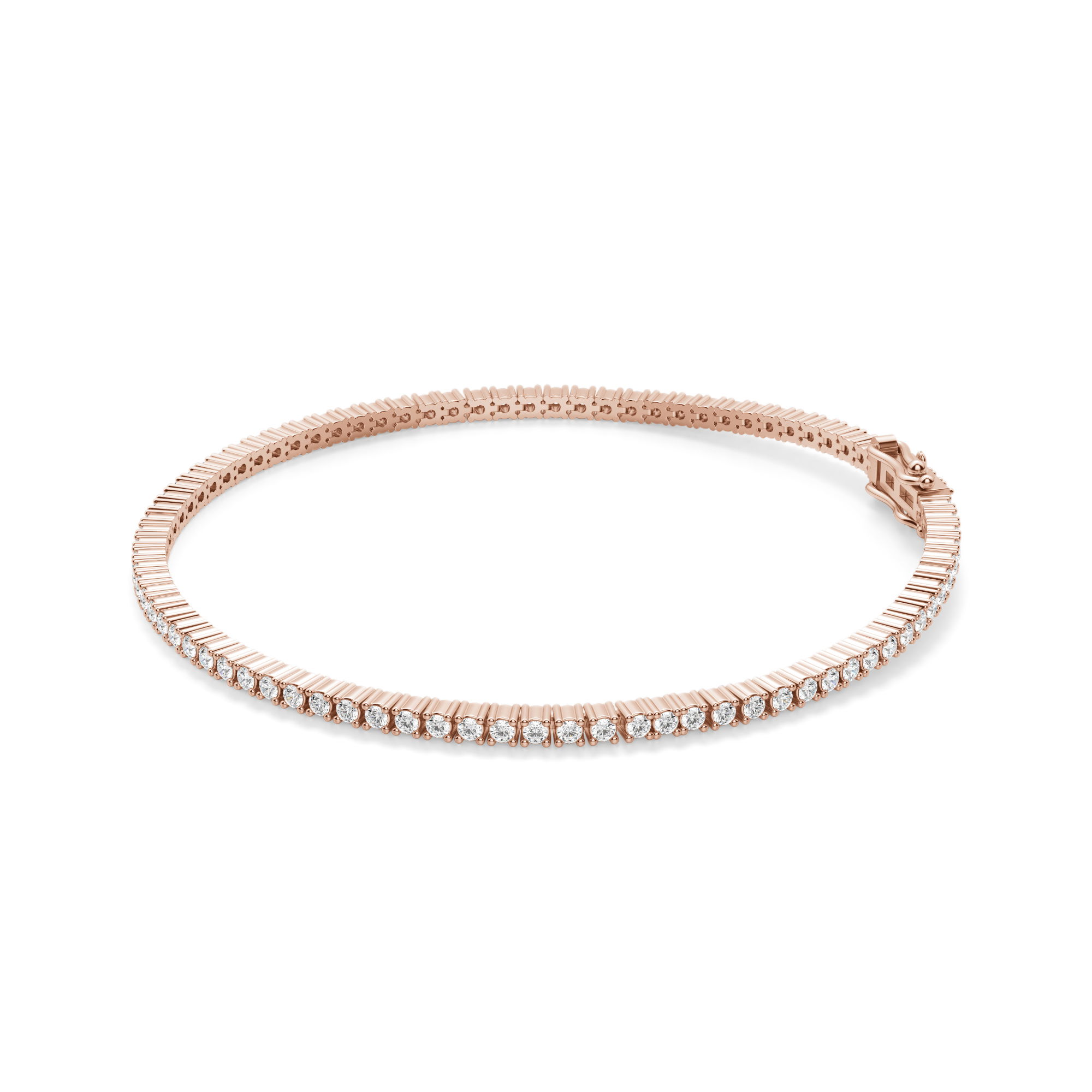 Round Cut Tennis Bracelet