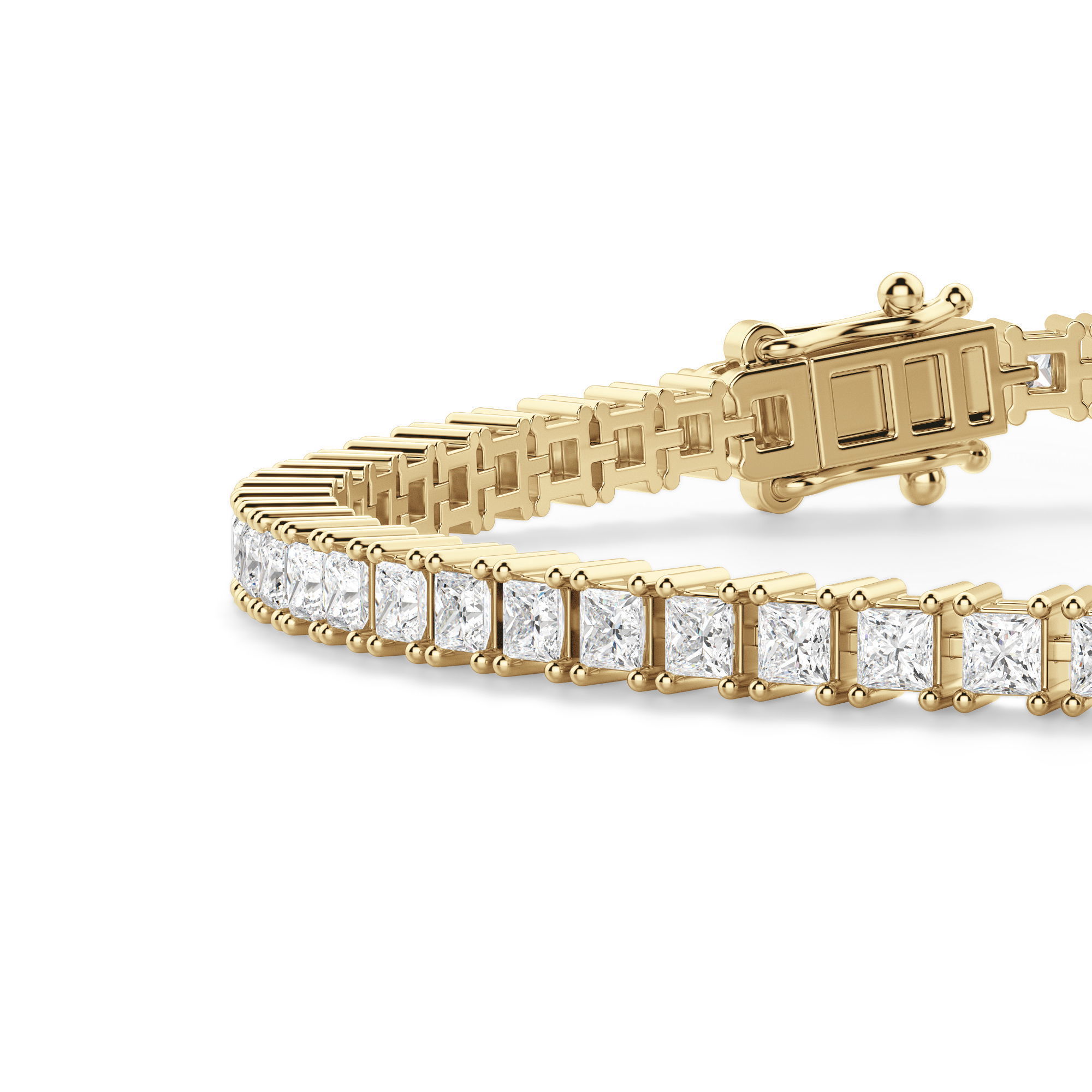 4 Prong Princess Cut Tennis Bracelet