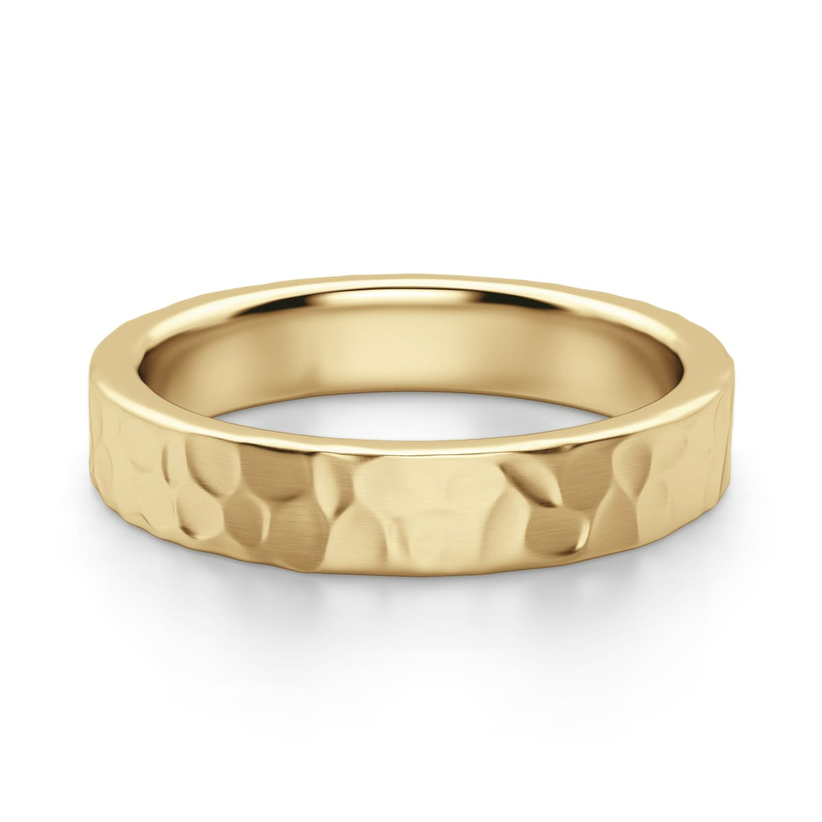 Hammered Flat Band 4 MM