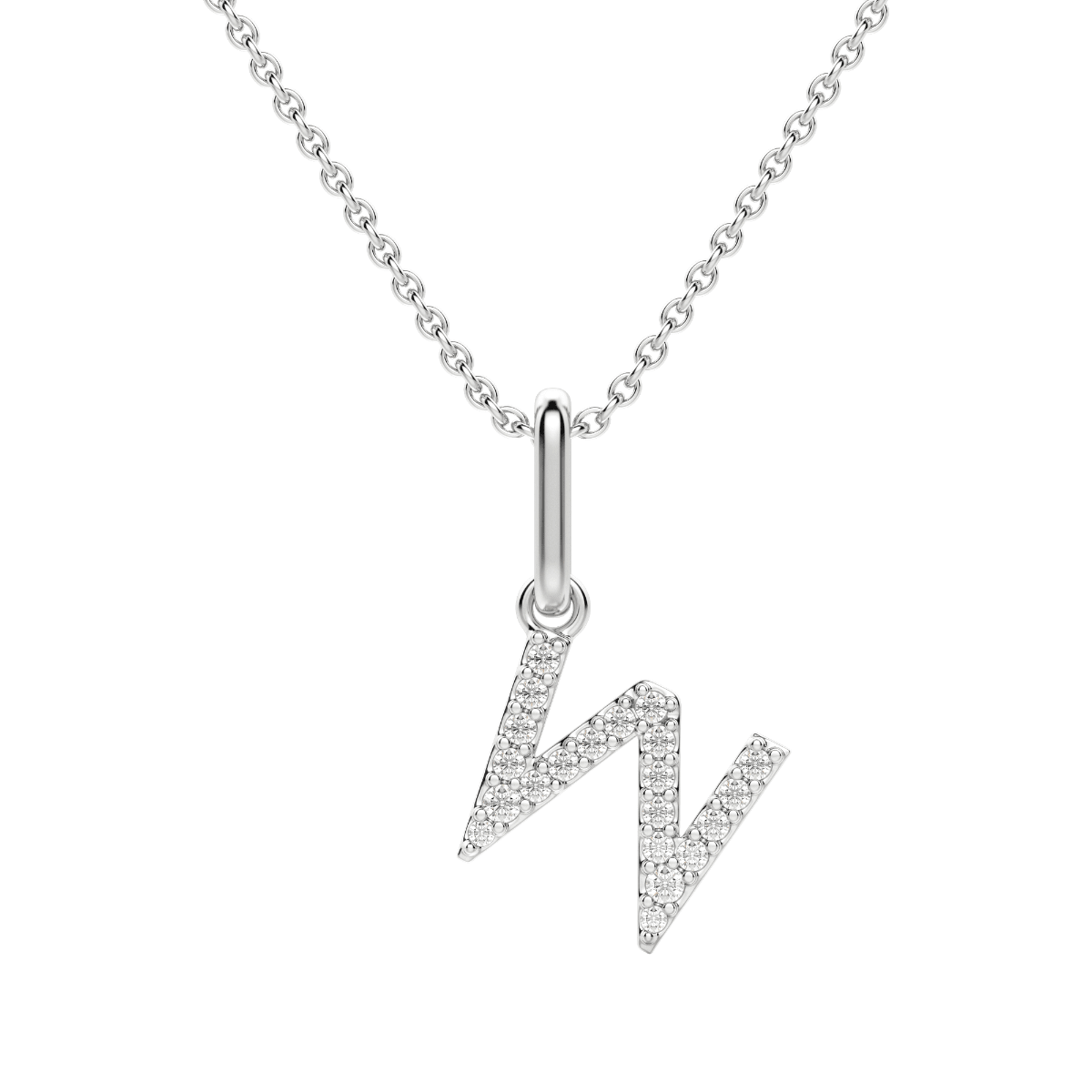 "W" Initial Pendant