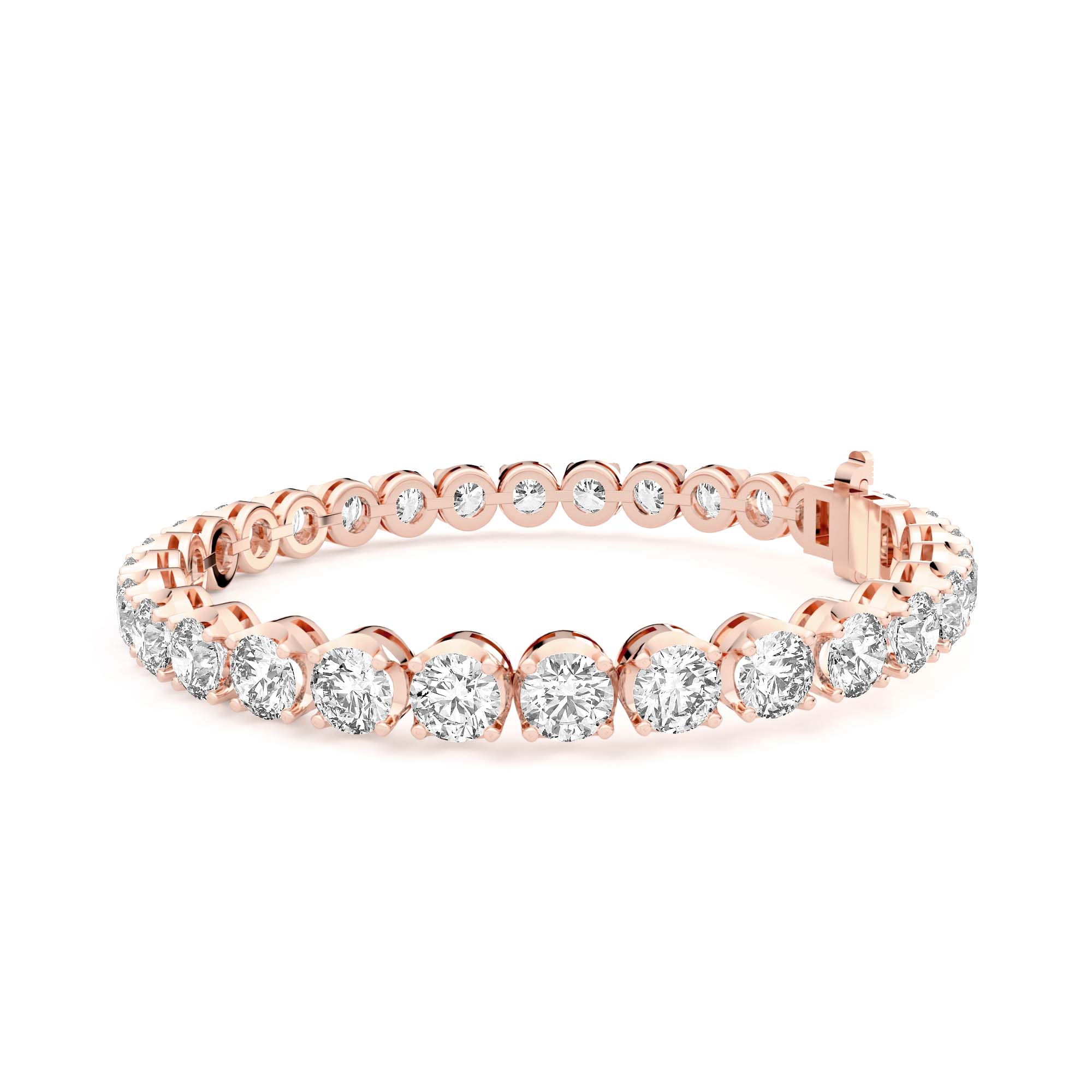 Bold 4 Prong Round Cut Tennis Bracelet 20.00 tcw