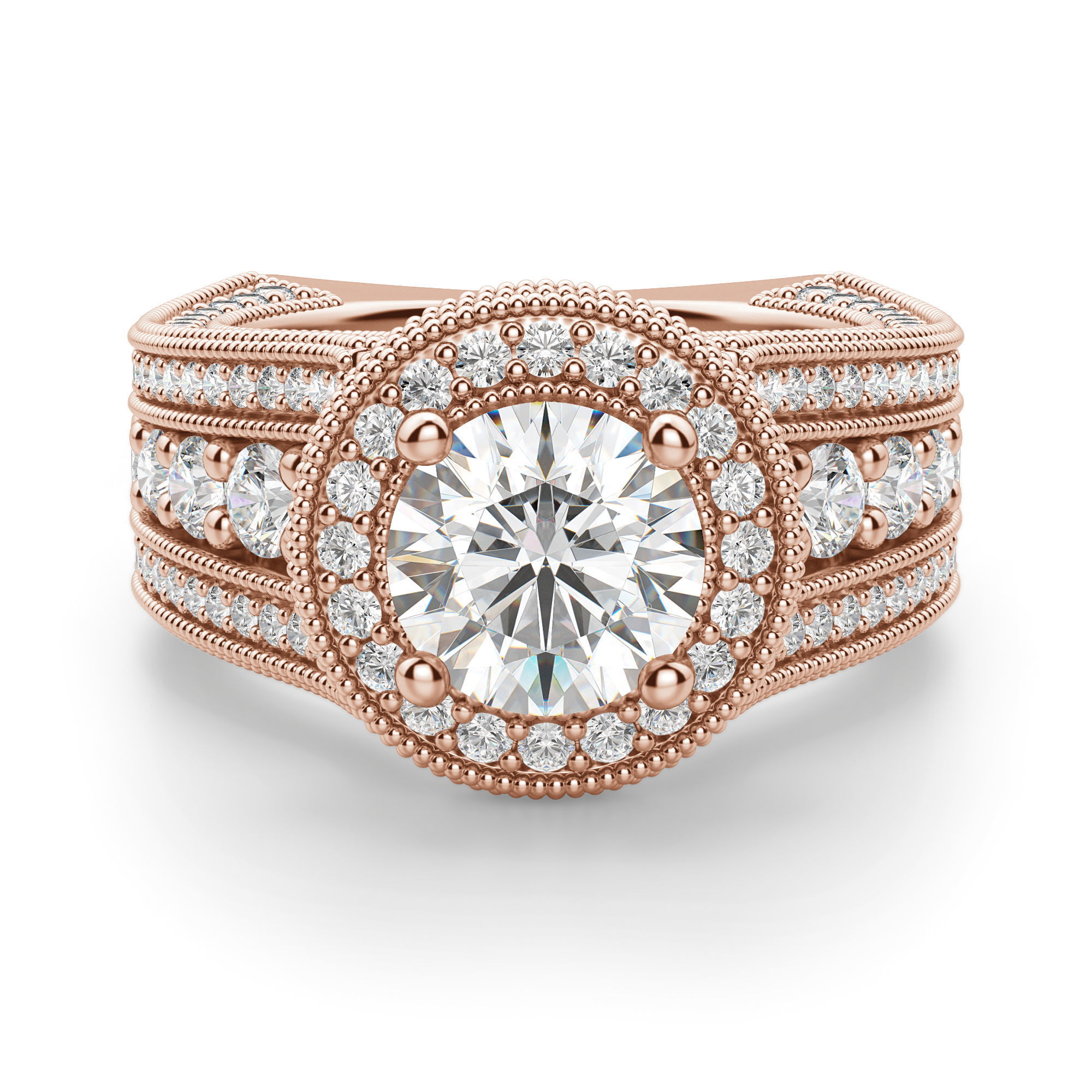 Chelsa Round Cut Engagement Ring