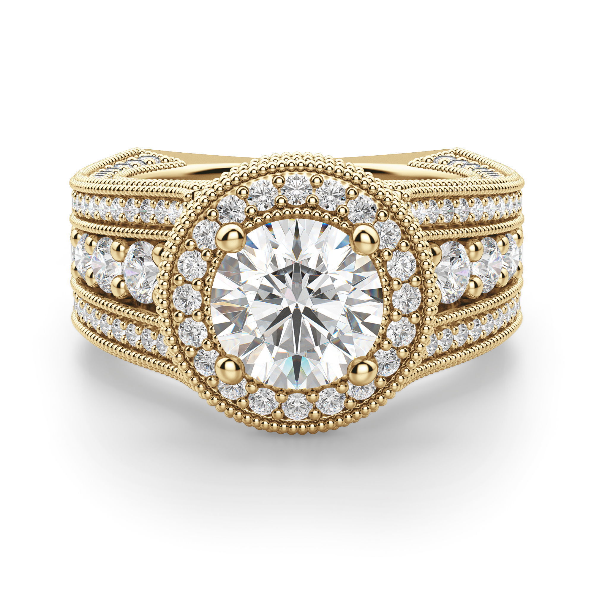 Chelsa Round Cut Engagement Ring
