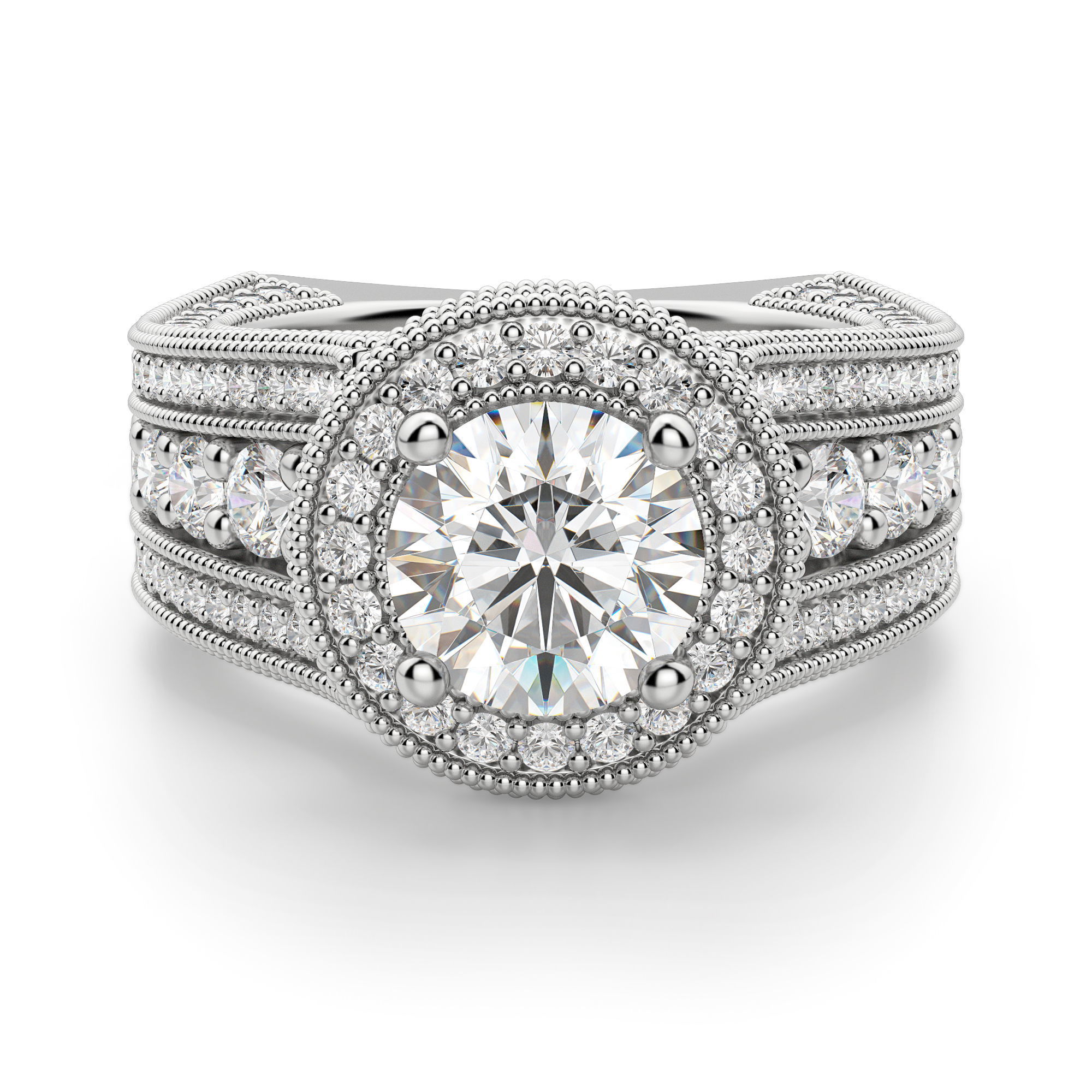 Chelsa Round Cut Engagement Ring
