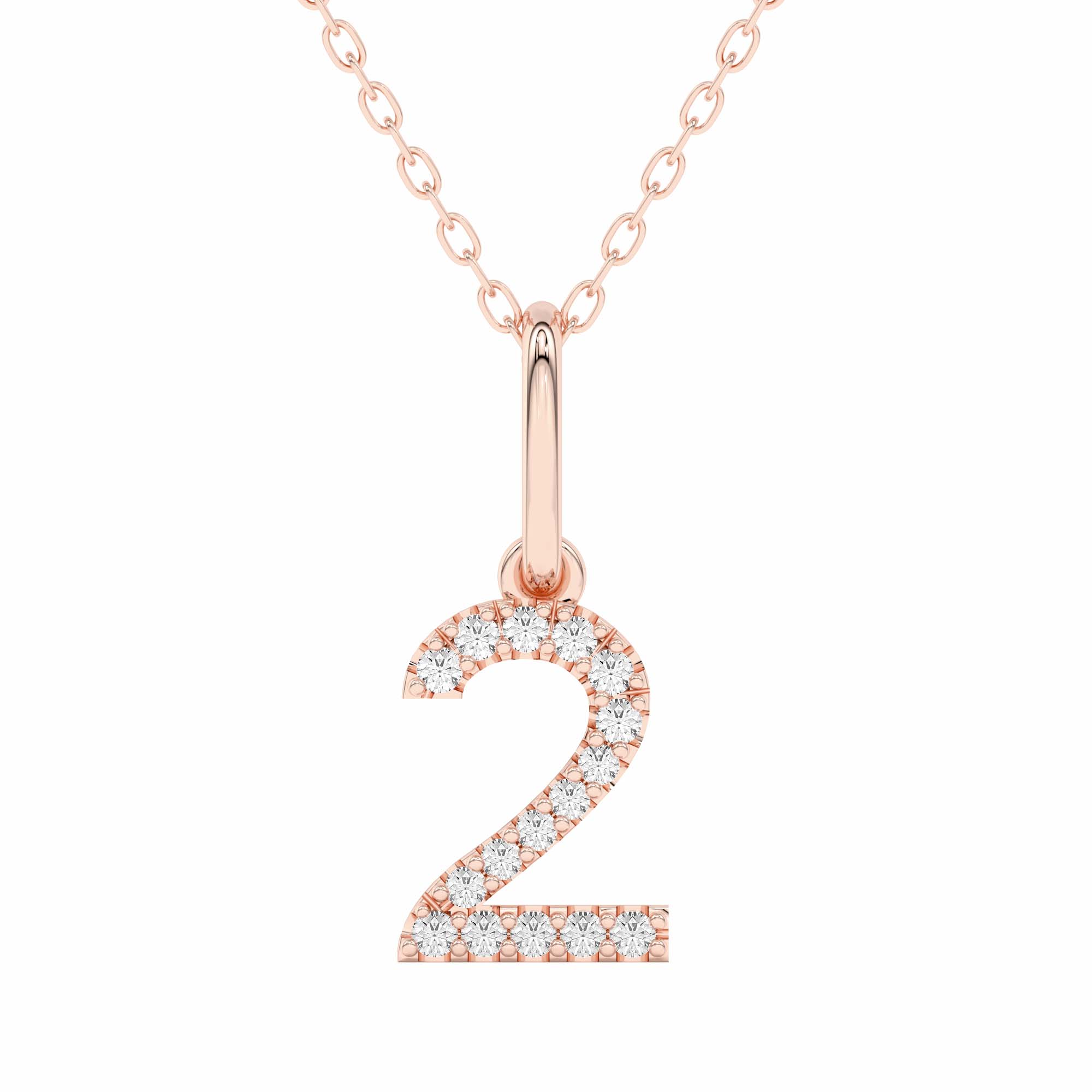 "2" Number Pendant
