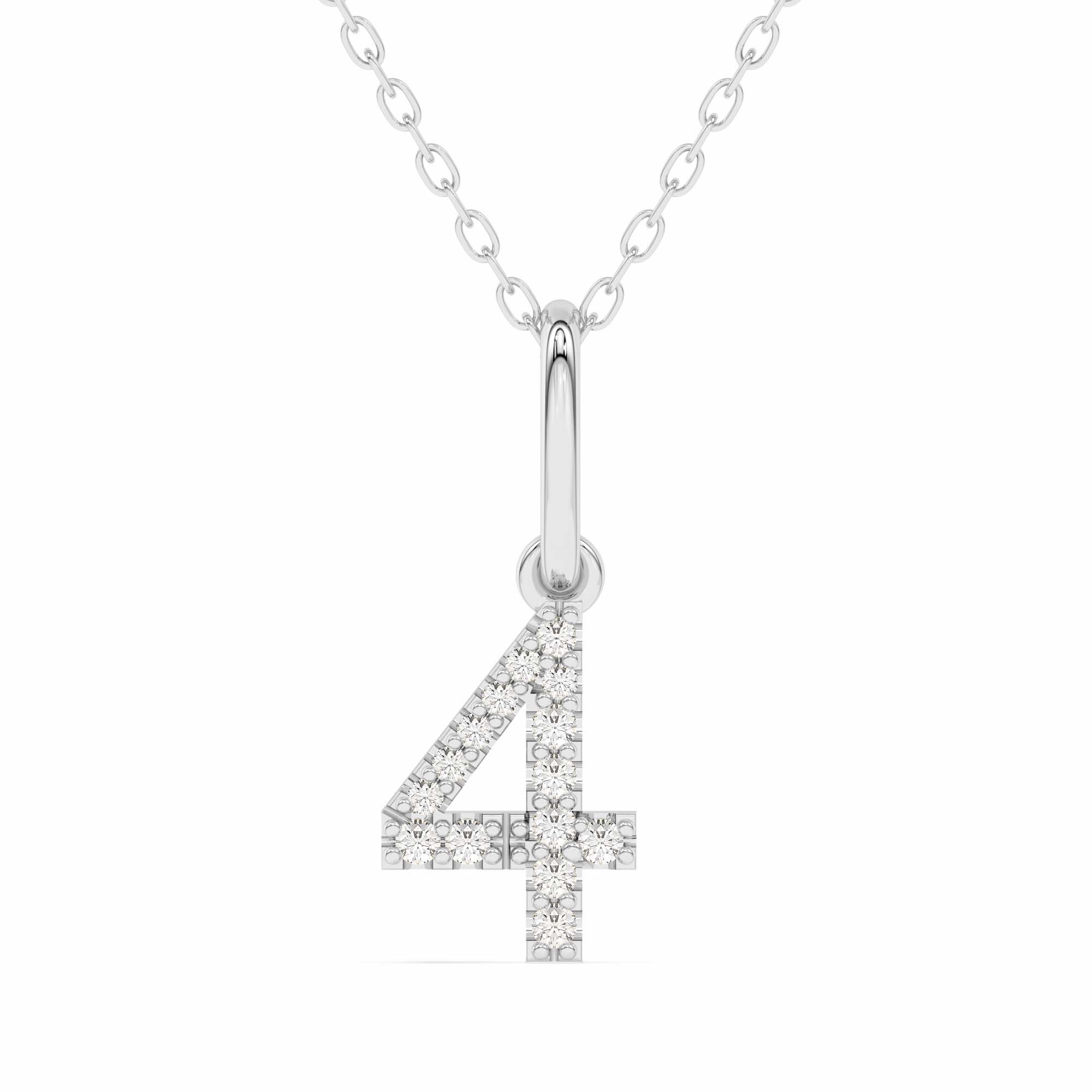 "4" Number Pendant