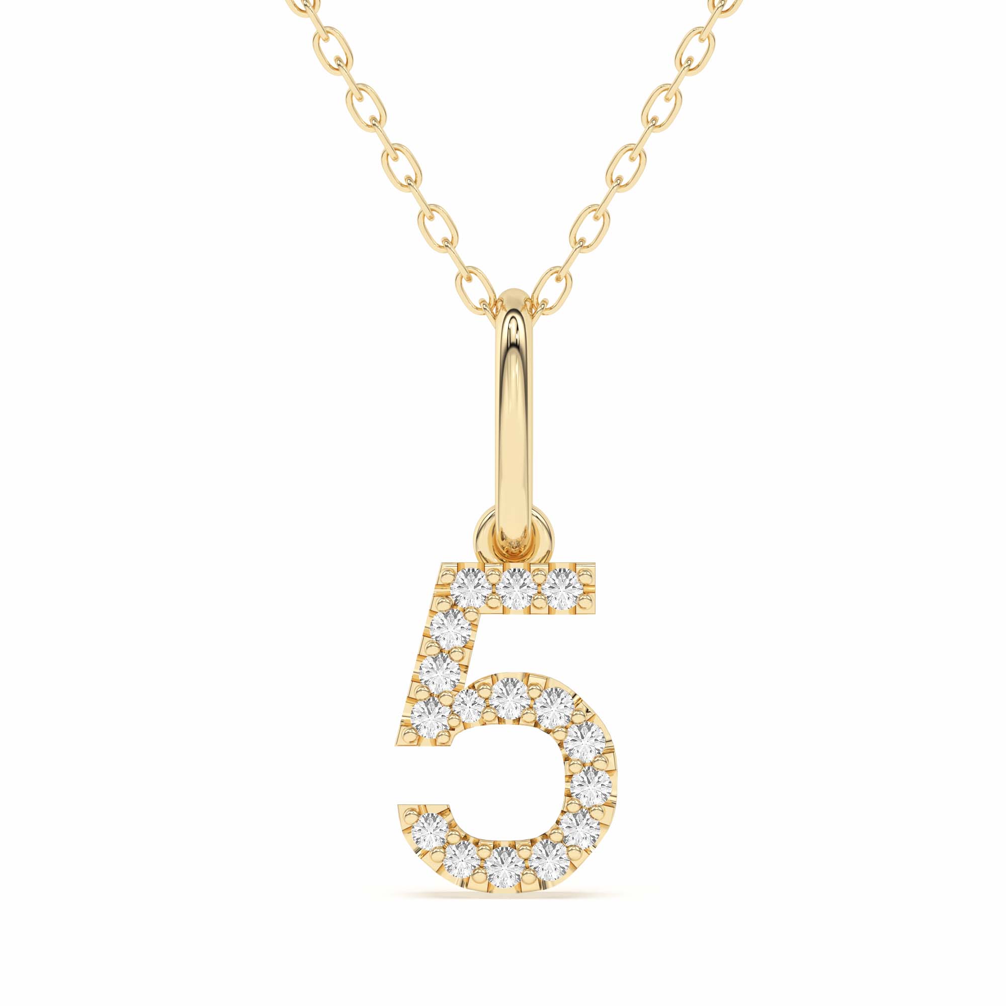 "5" Number Pendant